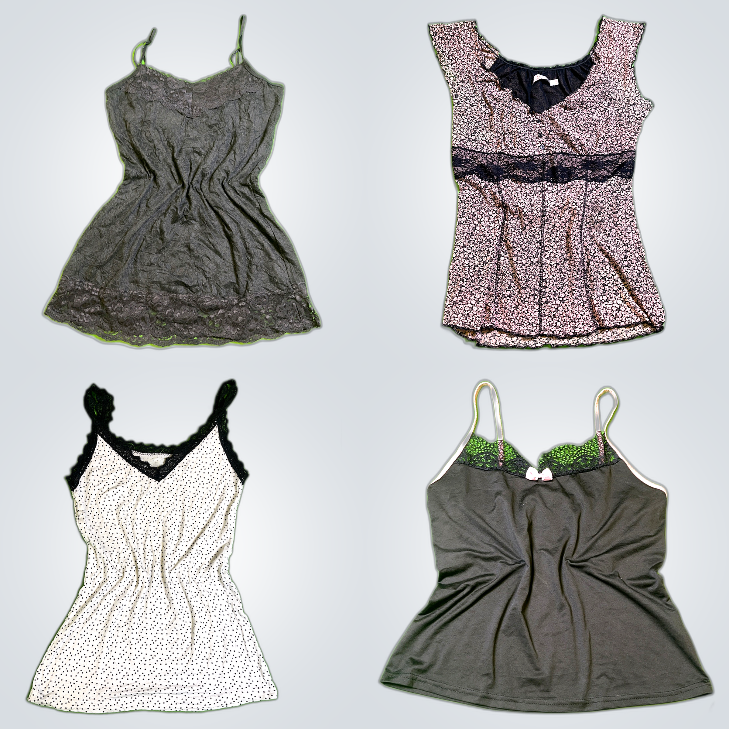 Y2K Lace Trim Camisoles