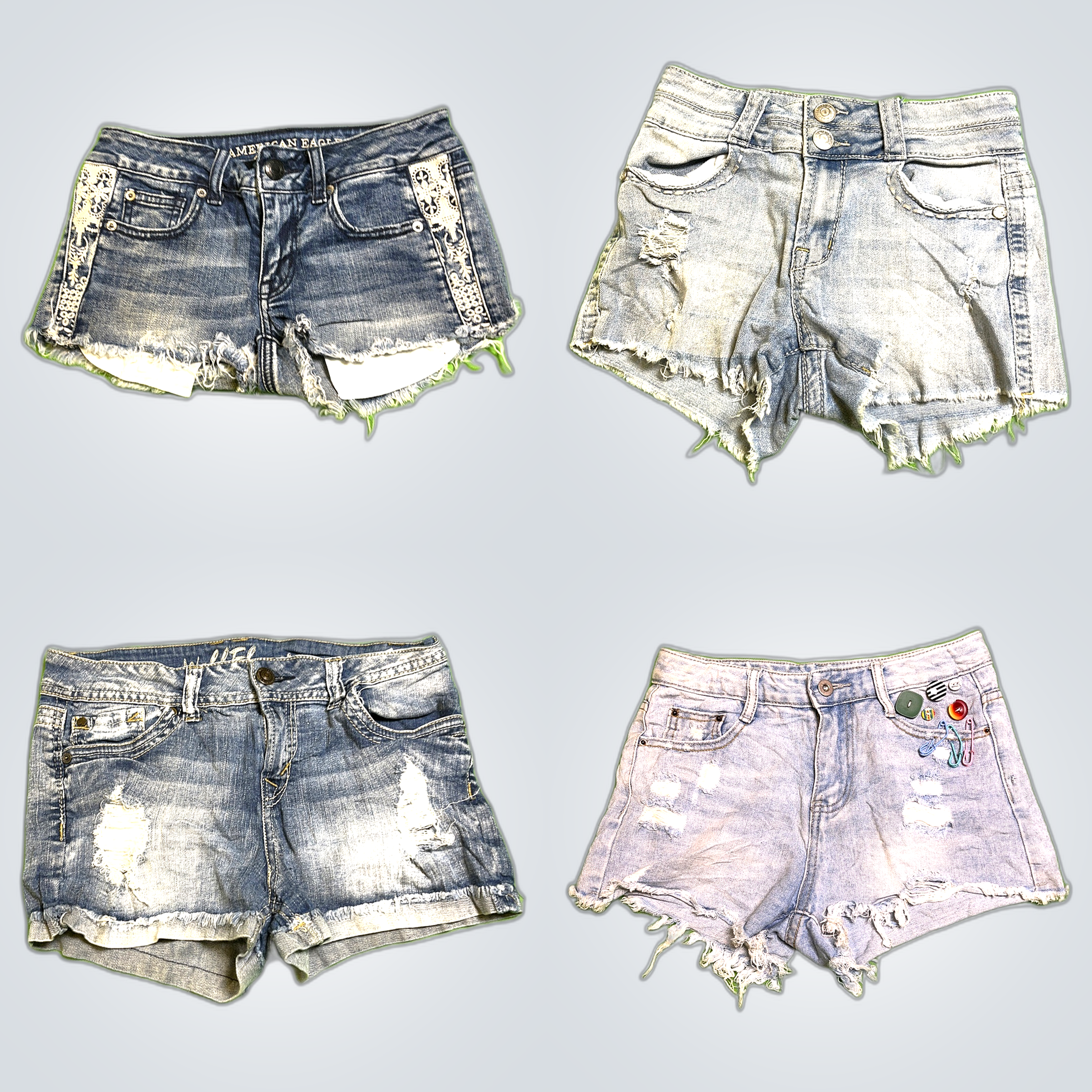 Y2k denim shorts