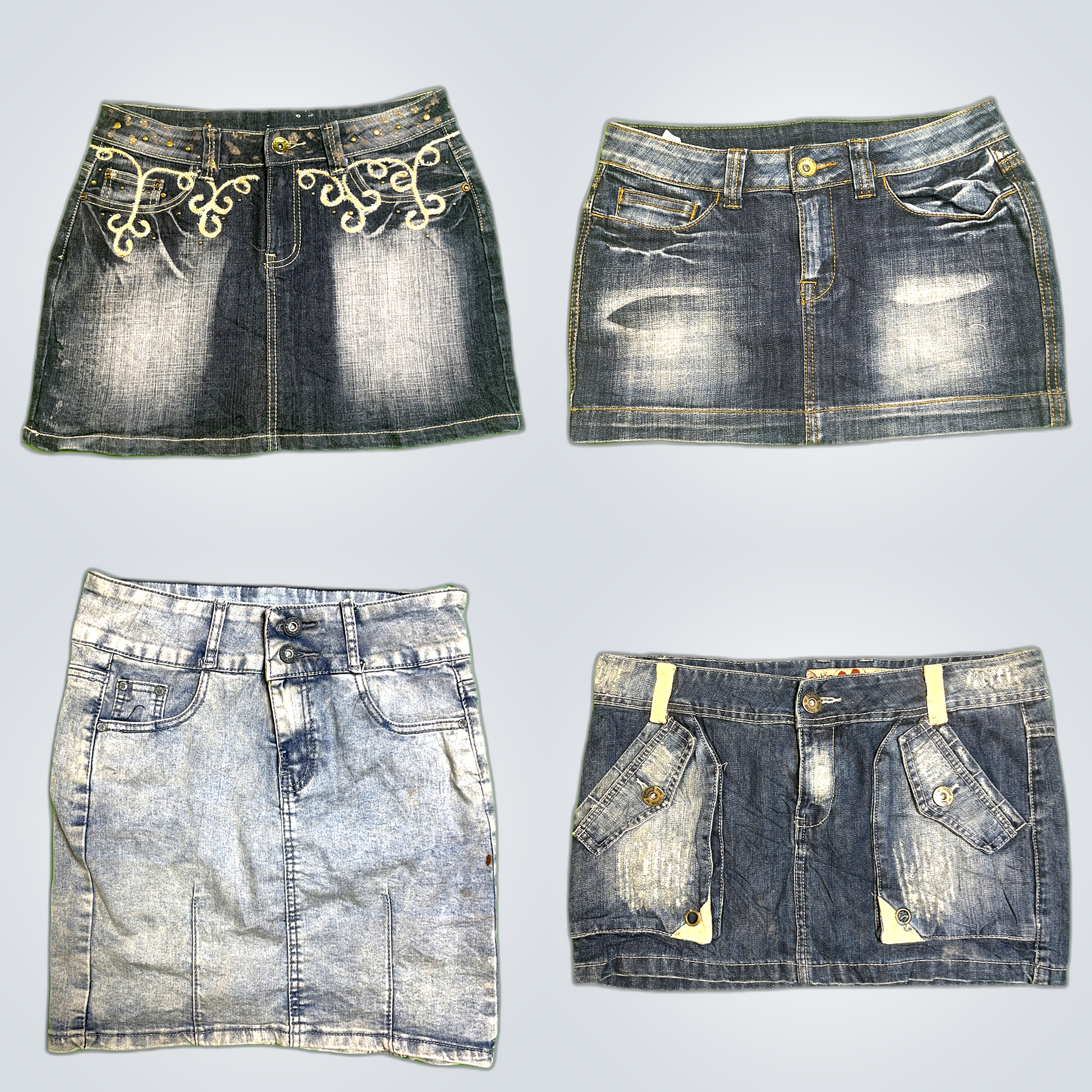 Y2K Denim Mini Skirts