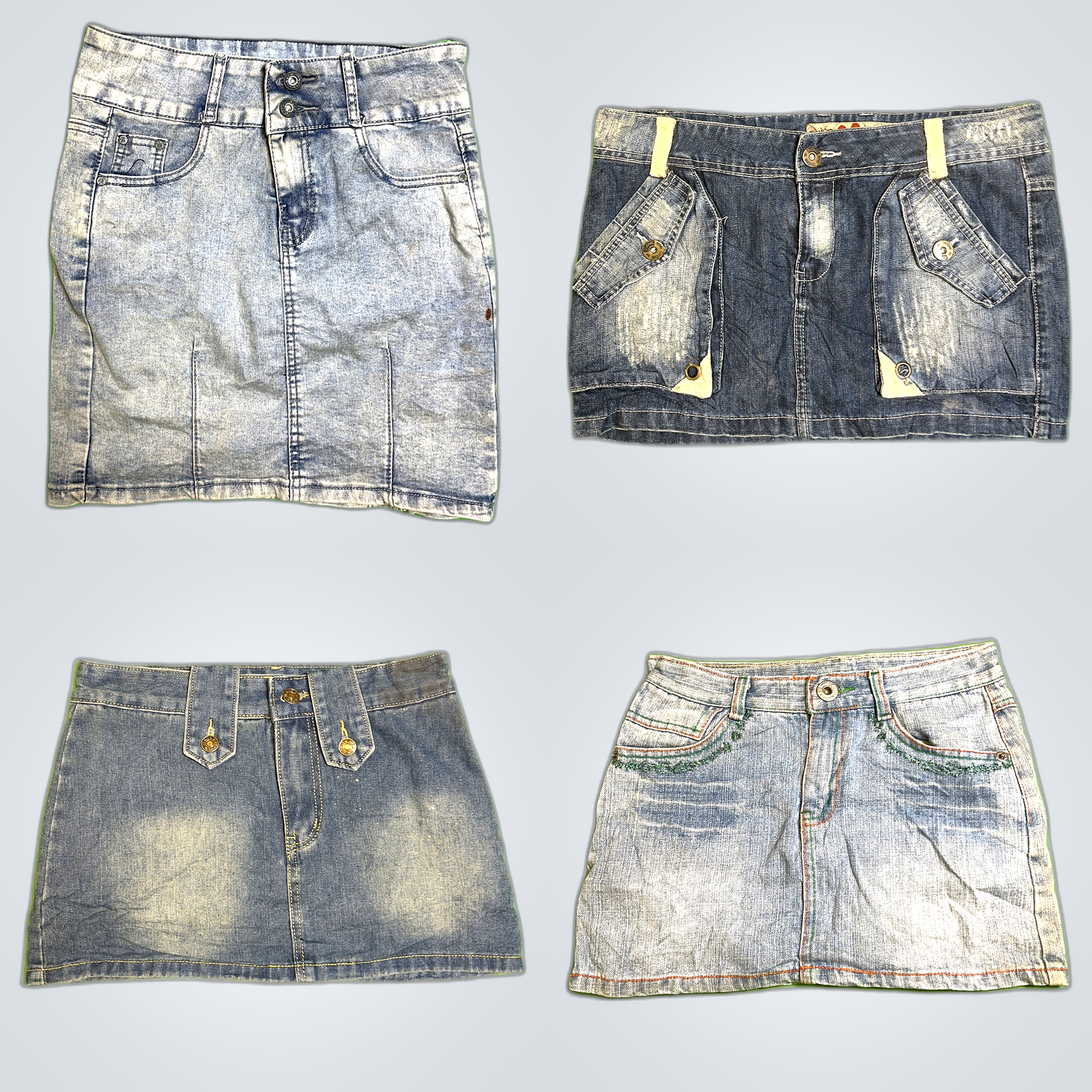 Y2K Denim Mini Skirts