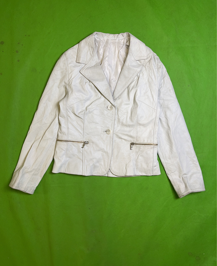White Leather Jacket