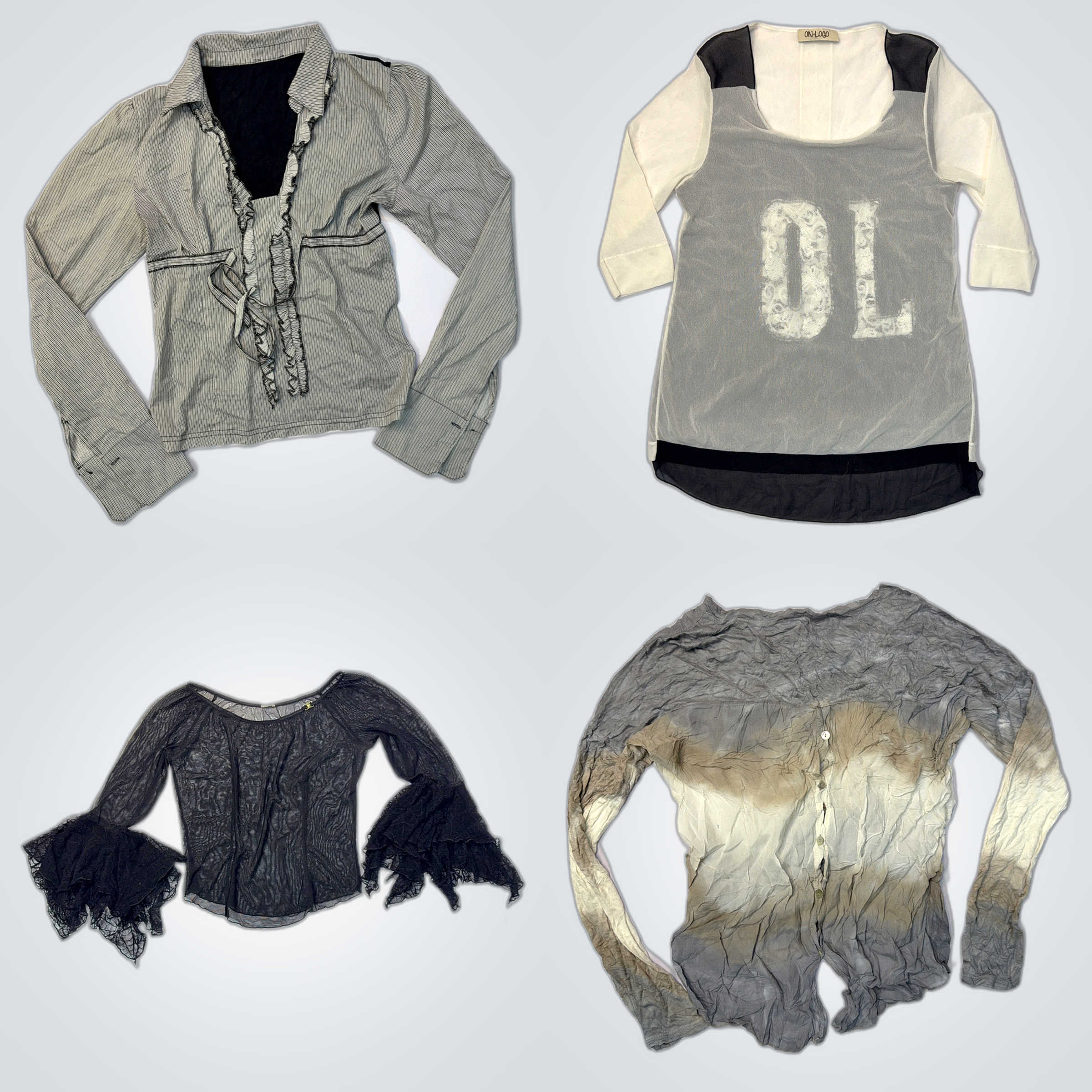 Onyx & More Women's Tops Bundle - 8 Pc Mix di Blus..