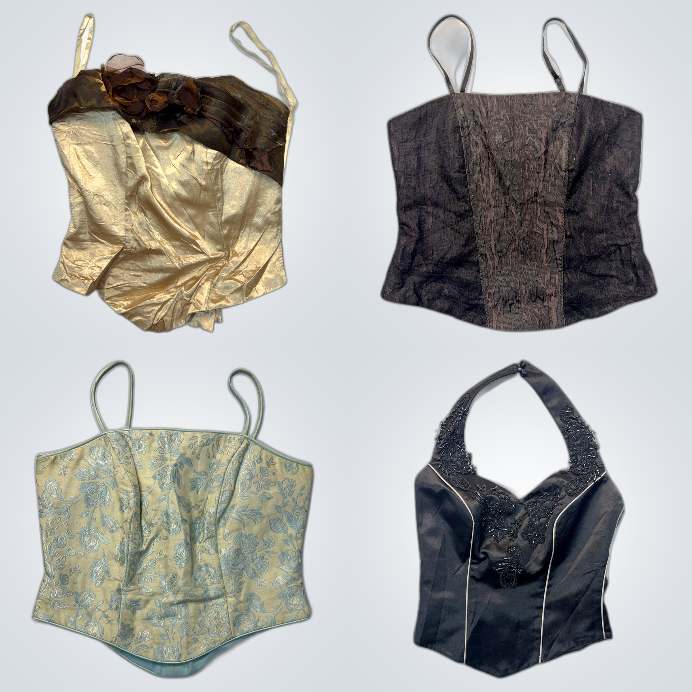 Kowtow & More Top Corset Bundle 8pcs Denim Lace Bu..