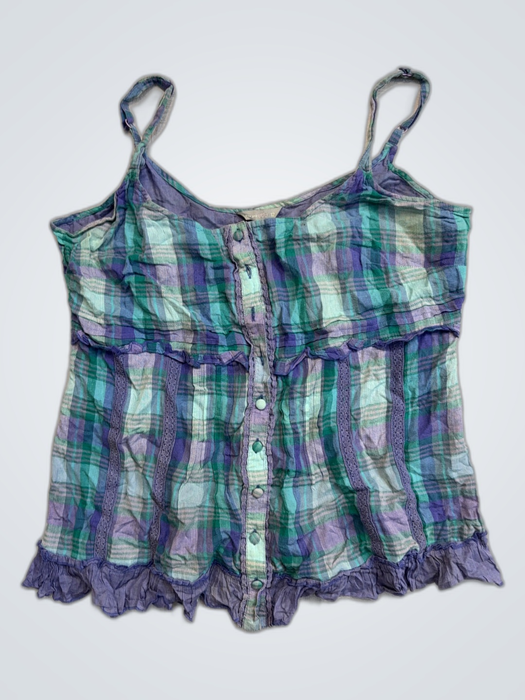 Plaid Camisole Top