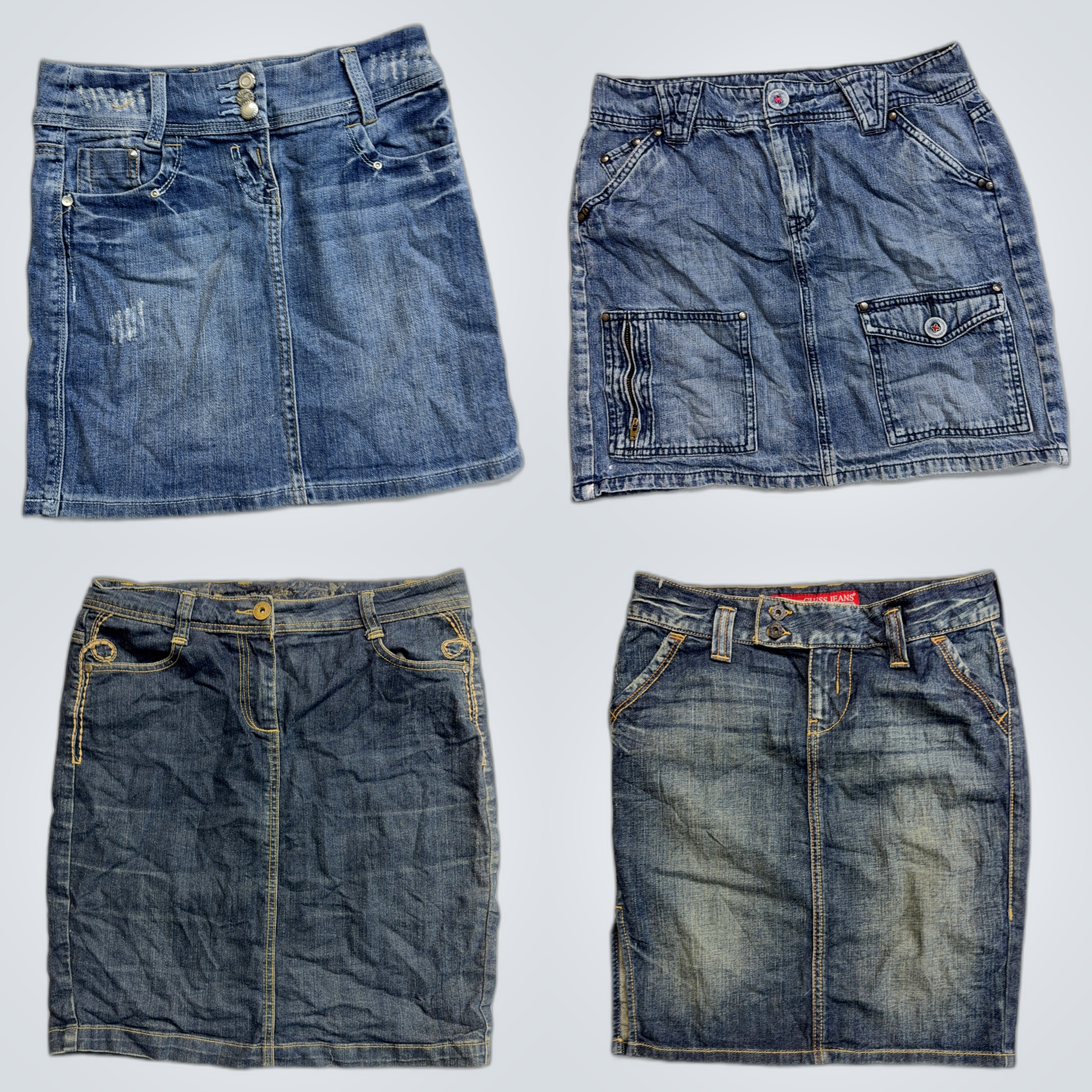 Ensemble de jupes en denim de créateur Calvin Klei..