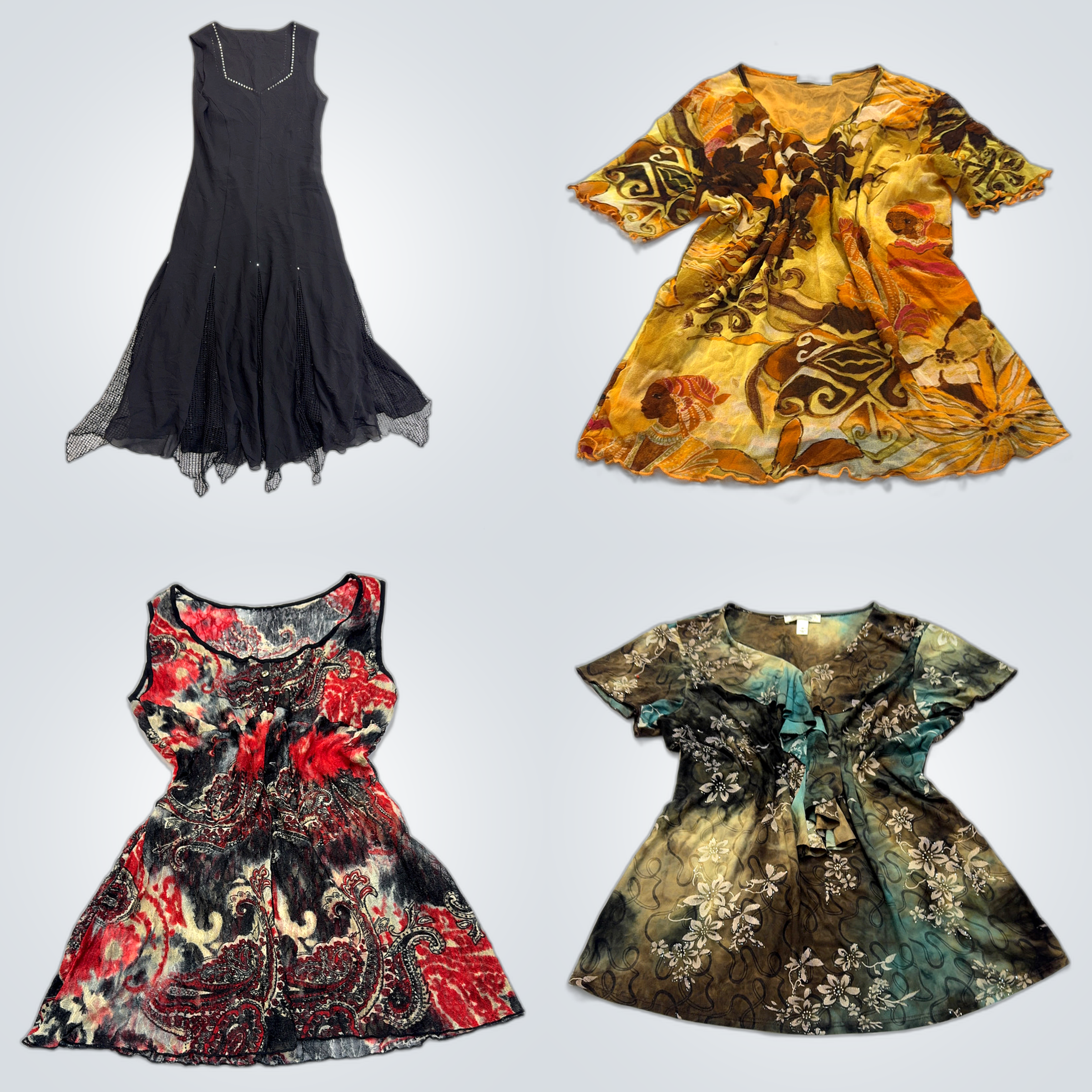 Designer & Vintage Bundle: 10 Piece Women's Dresse..