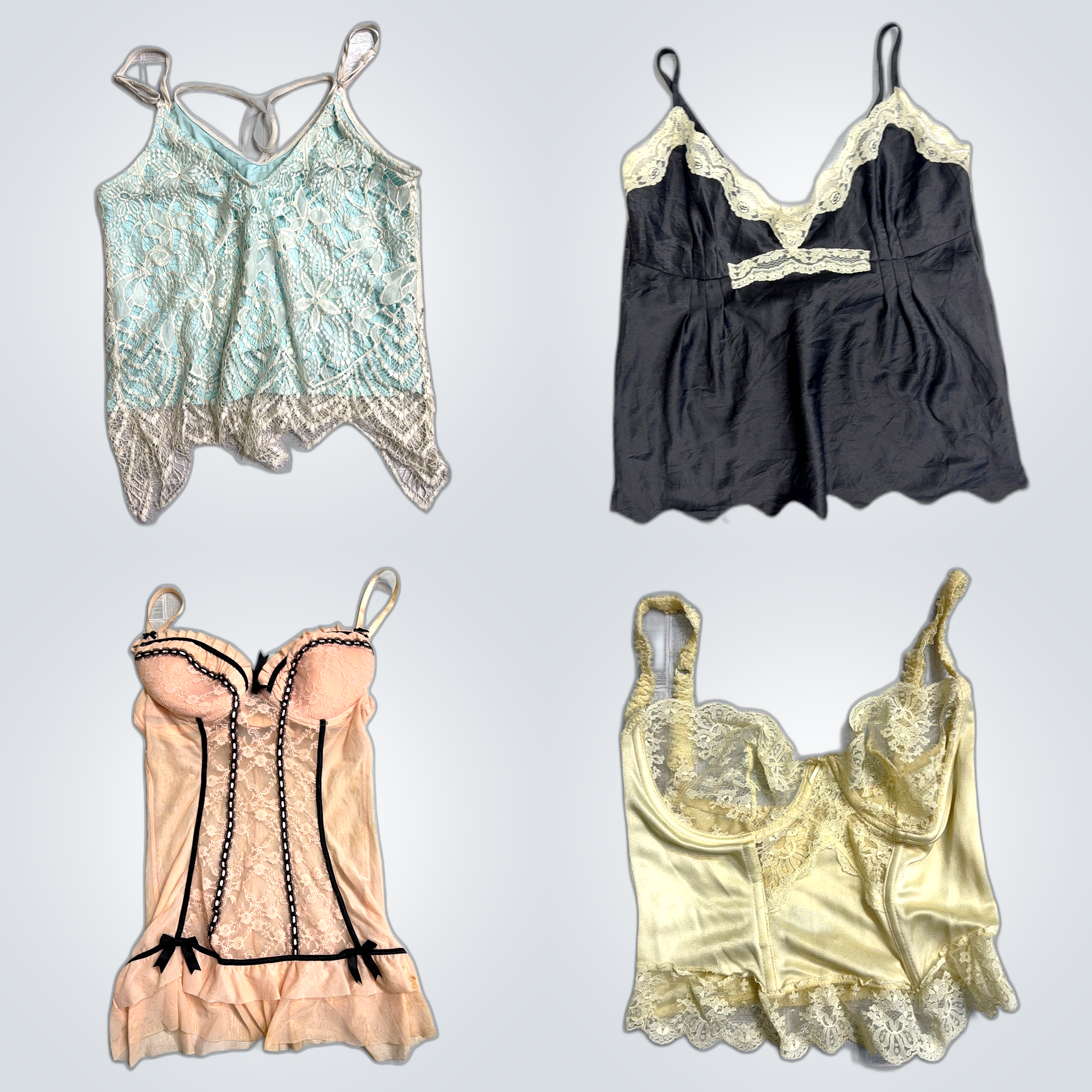 ラグジュアリーランジェリーバンドル：Intimissimi、Savette＆その他レースキャミソール..