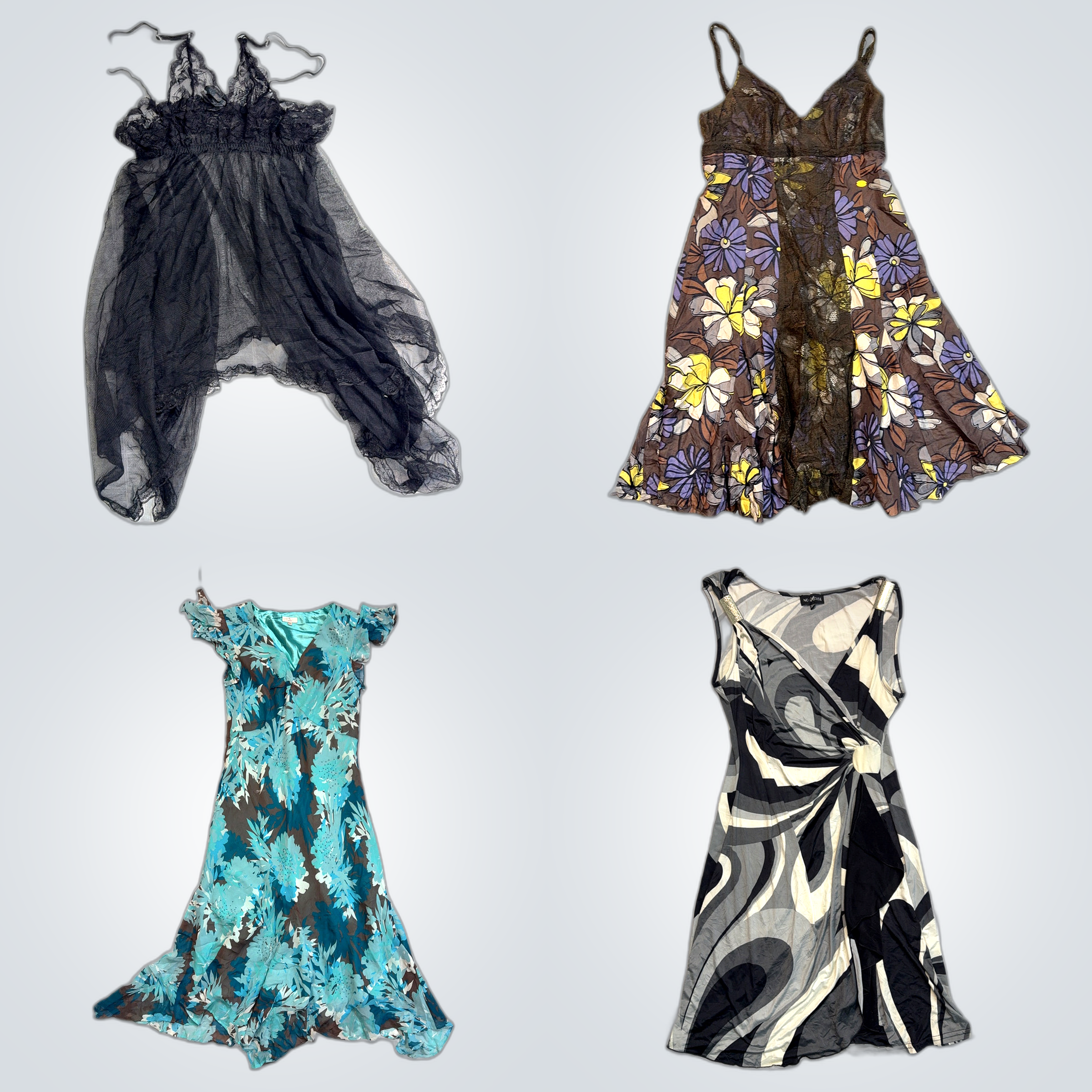 Designer- und Blumenkleid-Paket - Vera Wang, MANGO..