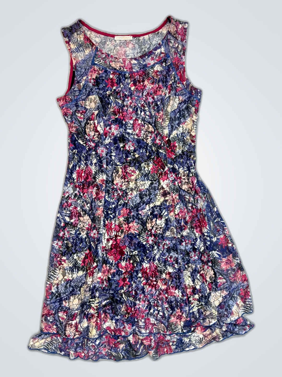 Vestido Floral Sem Mangas