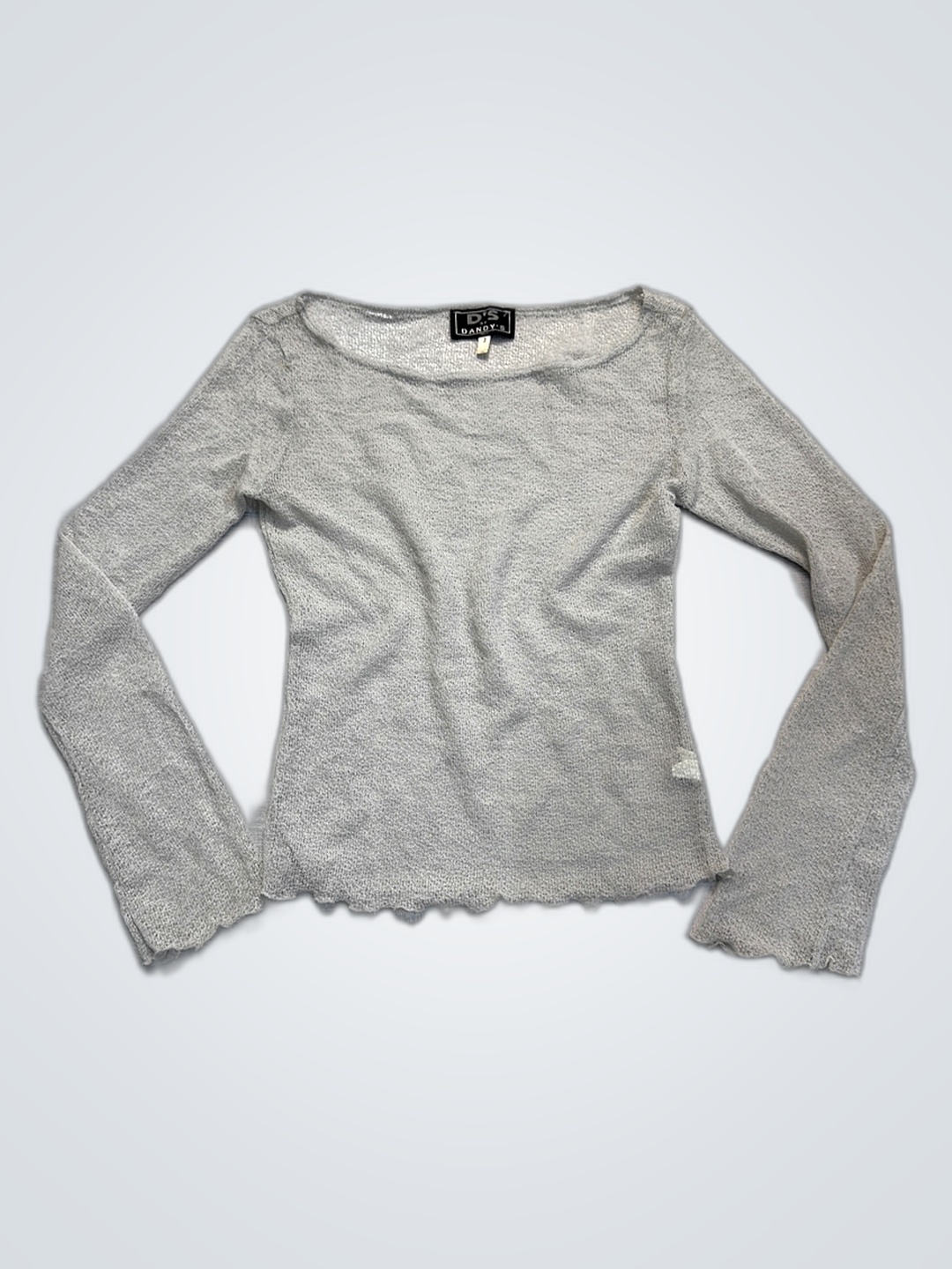 Gray Long-Sleeve Top