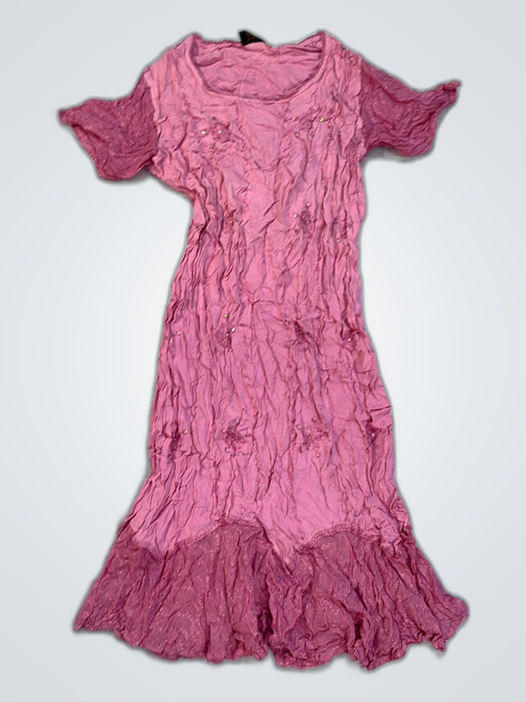 Vestido Mini Amassado Gaia Pink