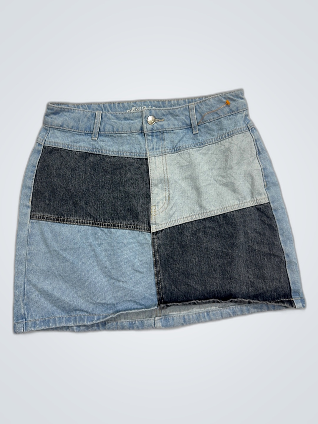 ワイルドフェイブル デニム パッチワーク ミニスカート