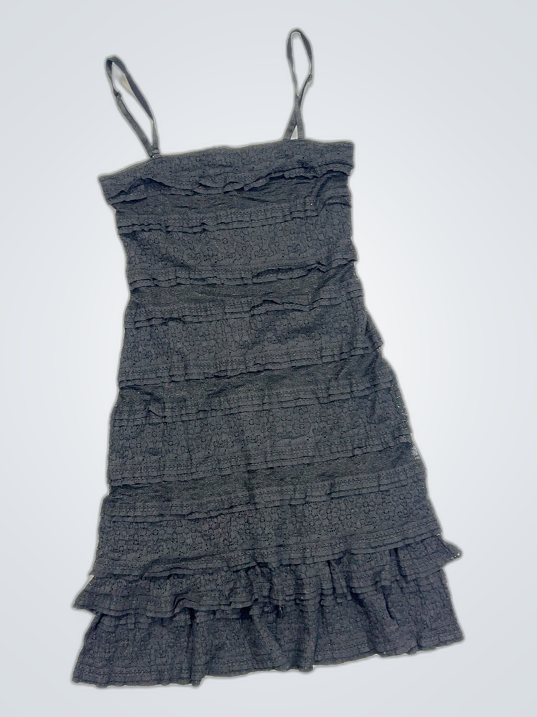 IKKS Black Ruffled Dress