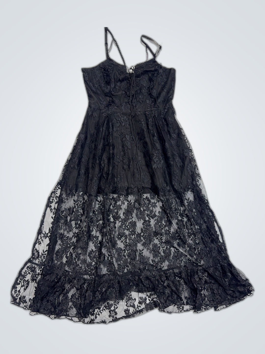 Black Lace Slip Dress