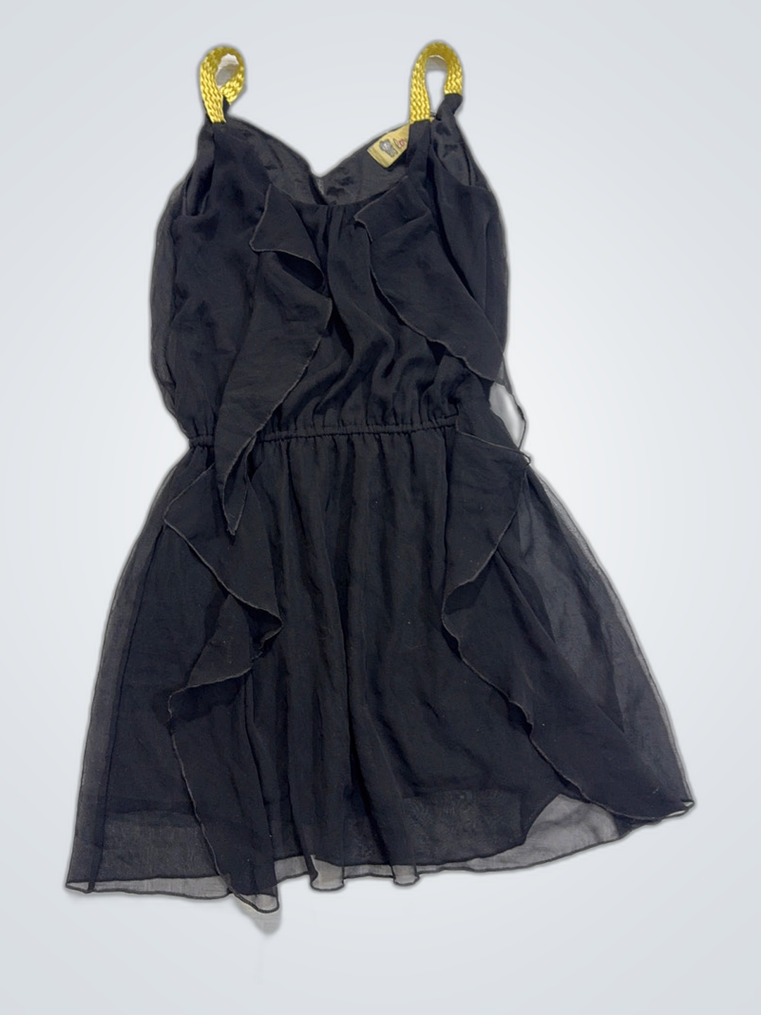 Black Ruffled Dress