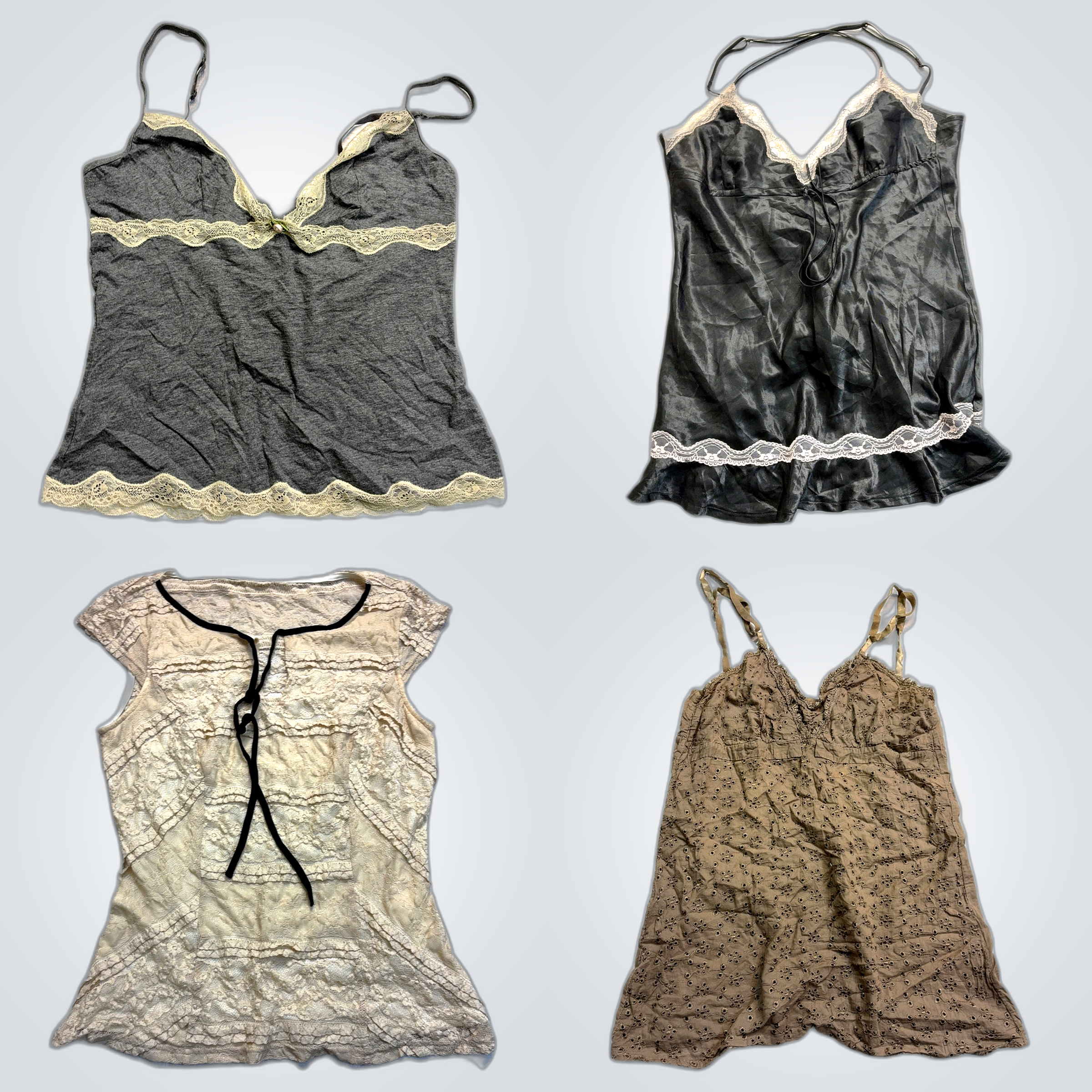 Y2K Lace Trim Camisoles