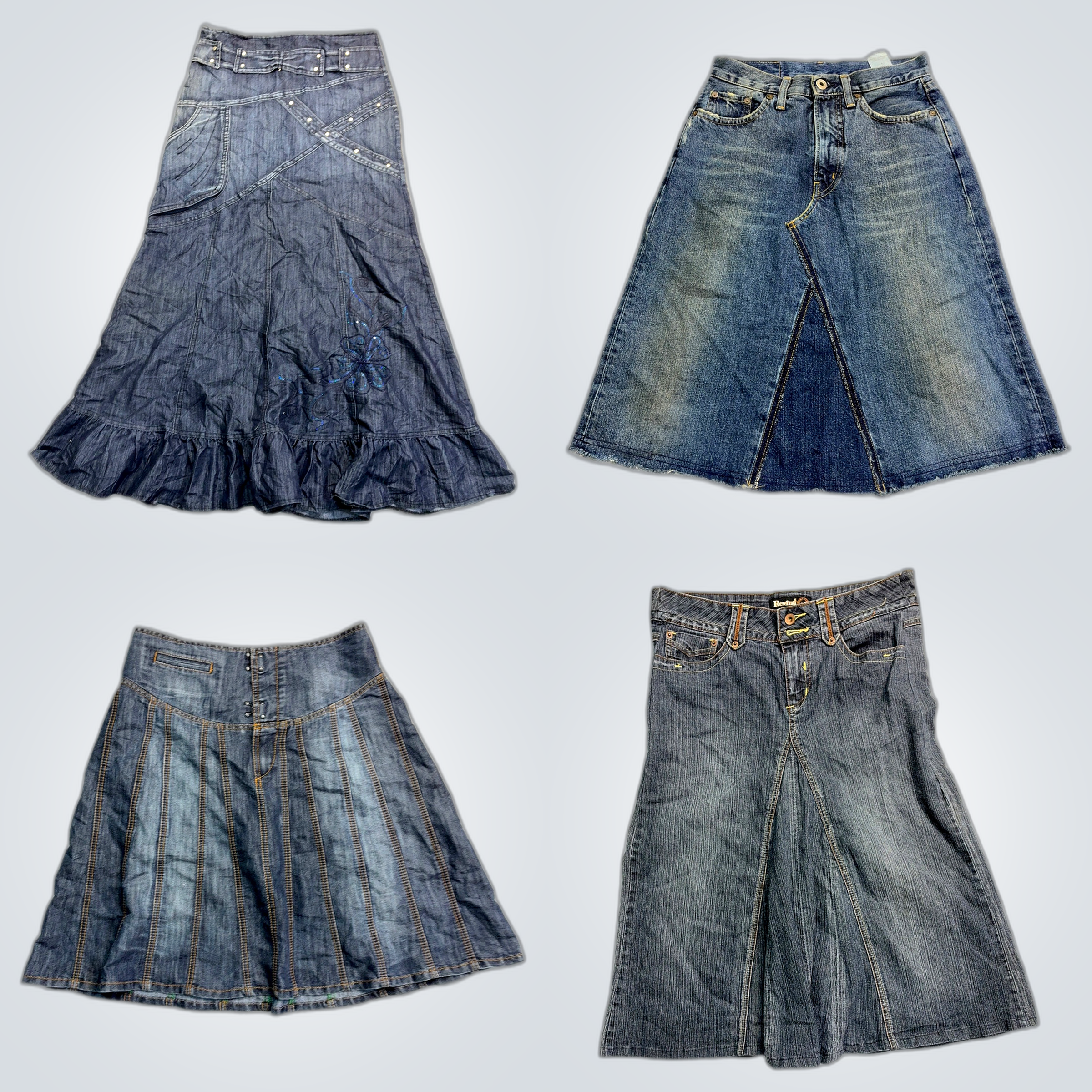 Y2K Denim Mini Skirts