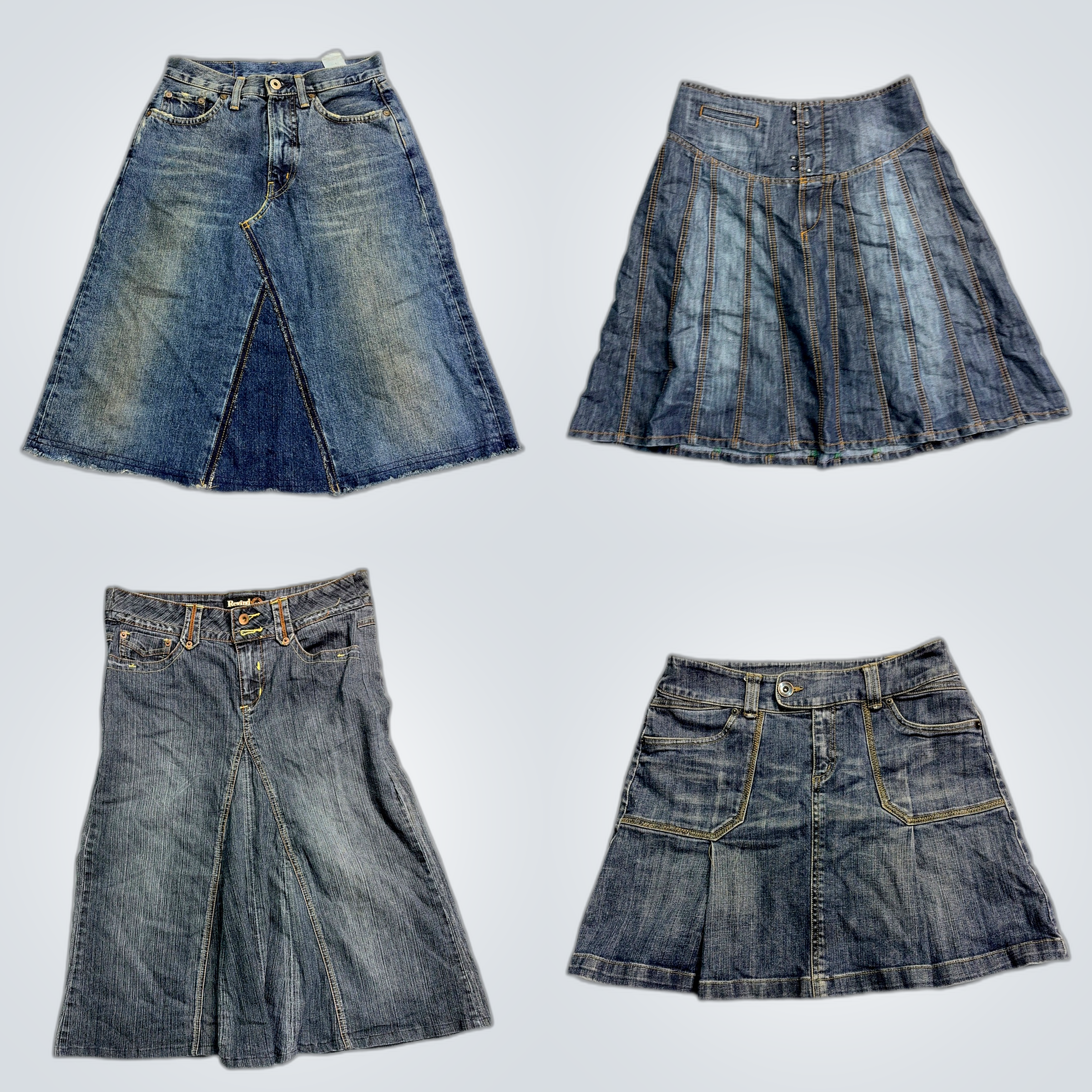 Y2K Denim Mini Skirts