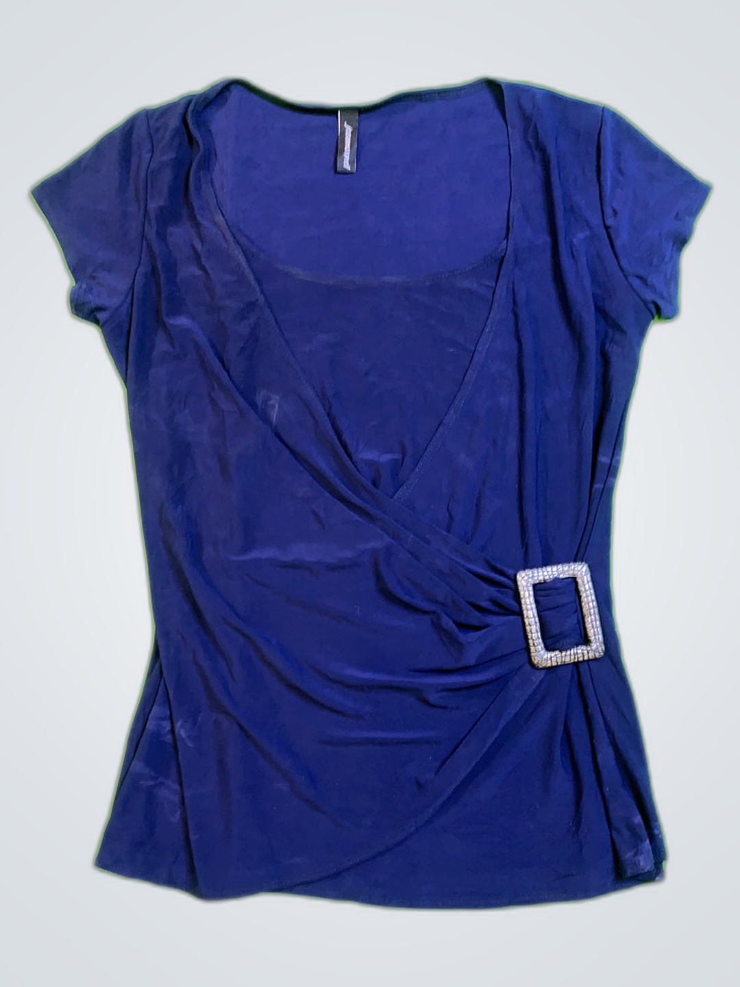 Blusa cruzada azul marino J by Jasper Conran