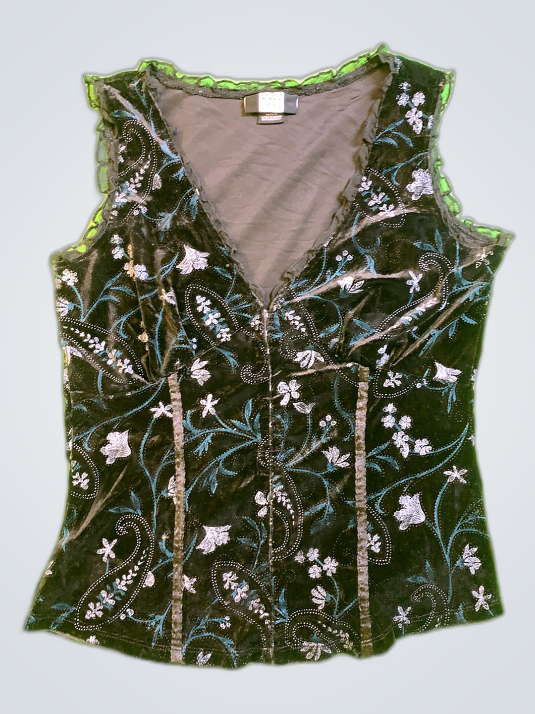 Blusa de Terciopelo Bordada Studio 1940