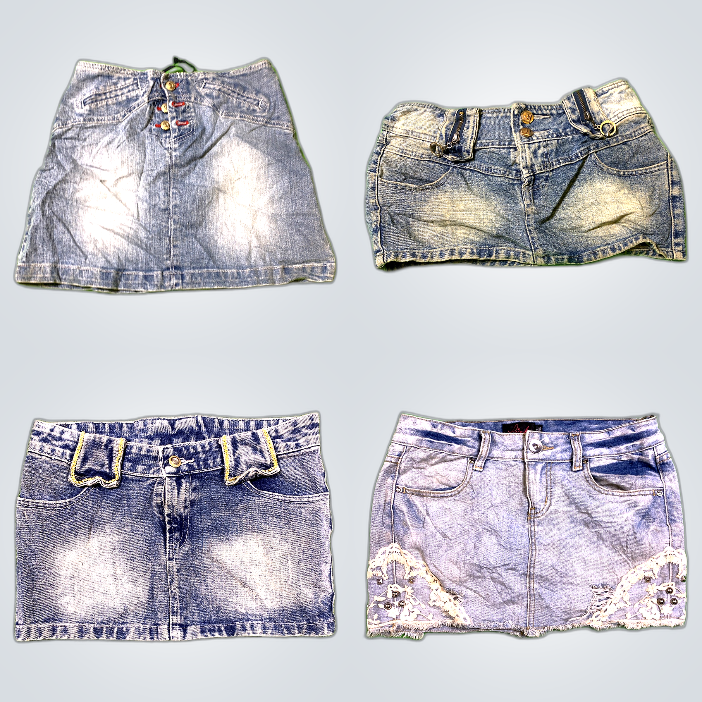 Y2K Denim Mini Skirts