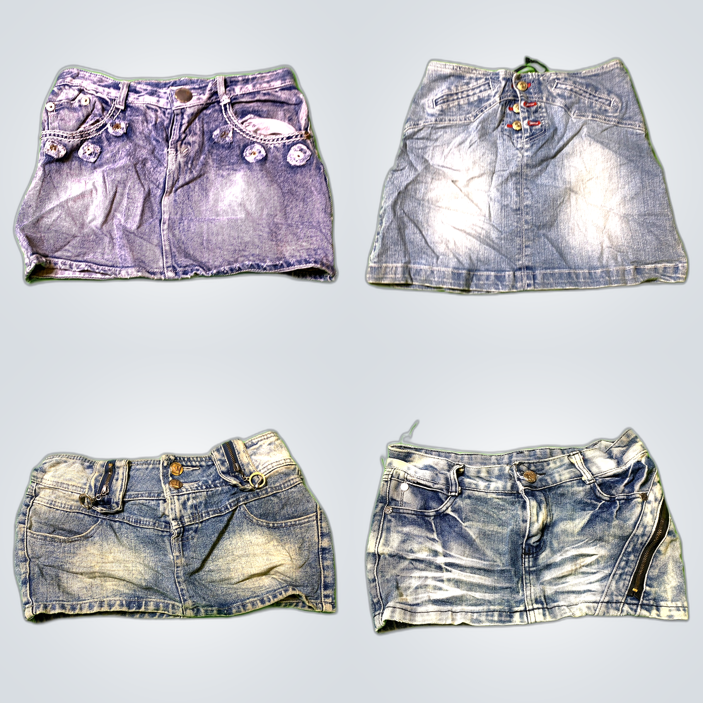 Y2K Denim Mini Skirts