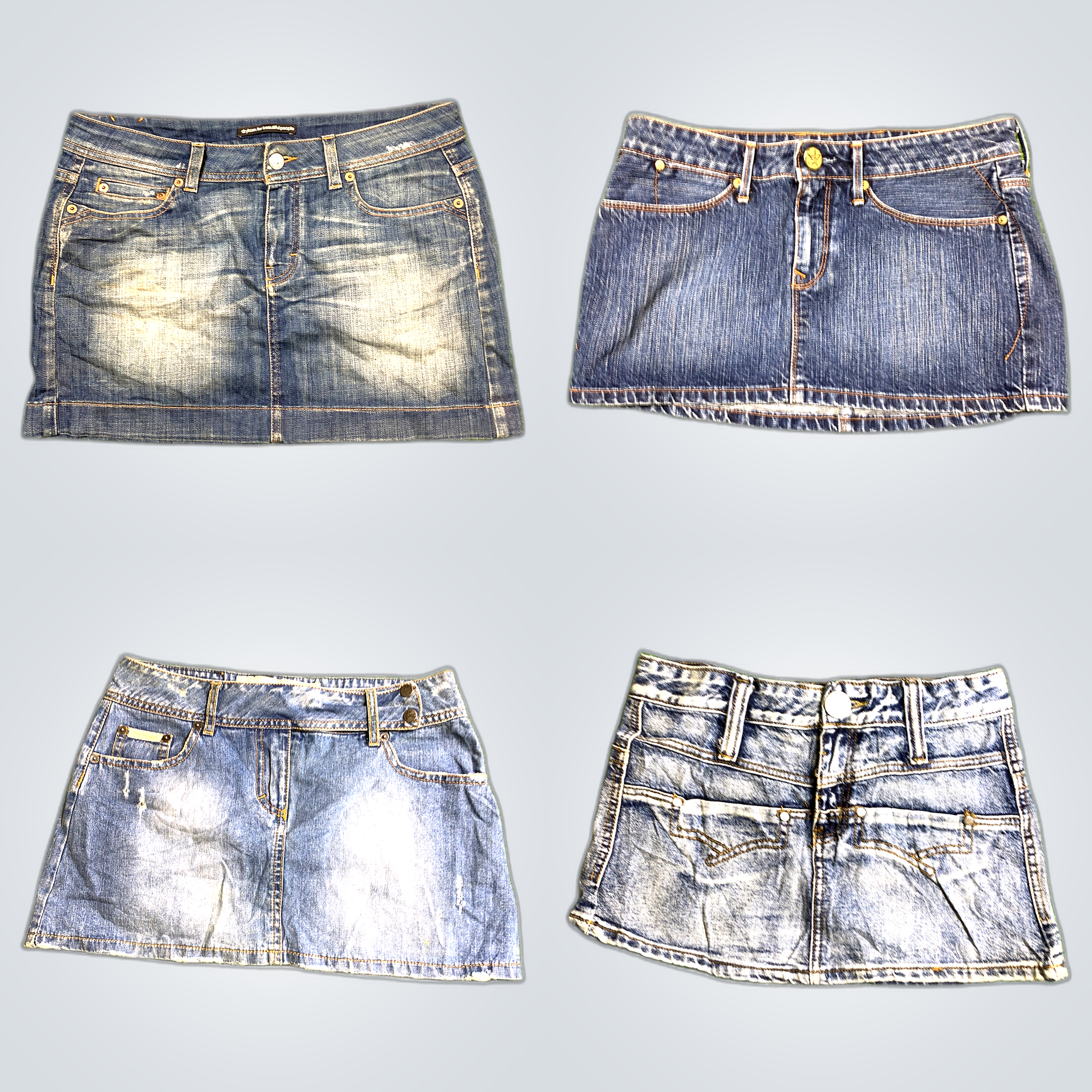 Gonne Mini in Denim Y2K