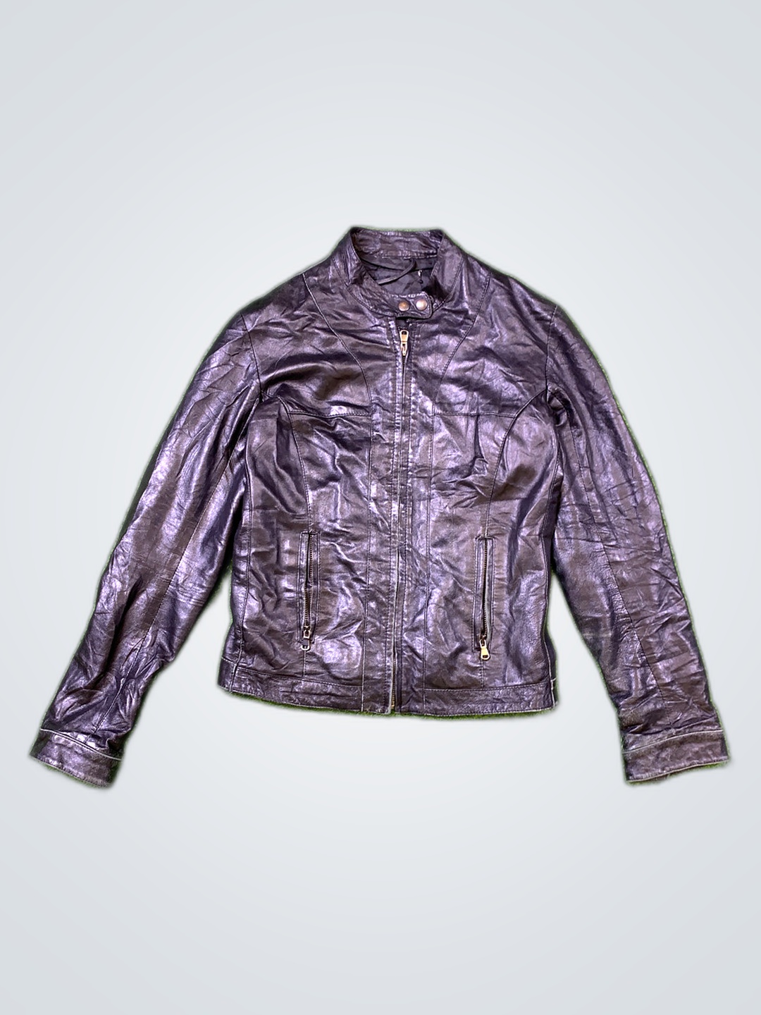 Black Leather Biker Jacket