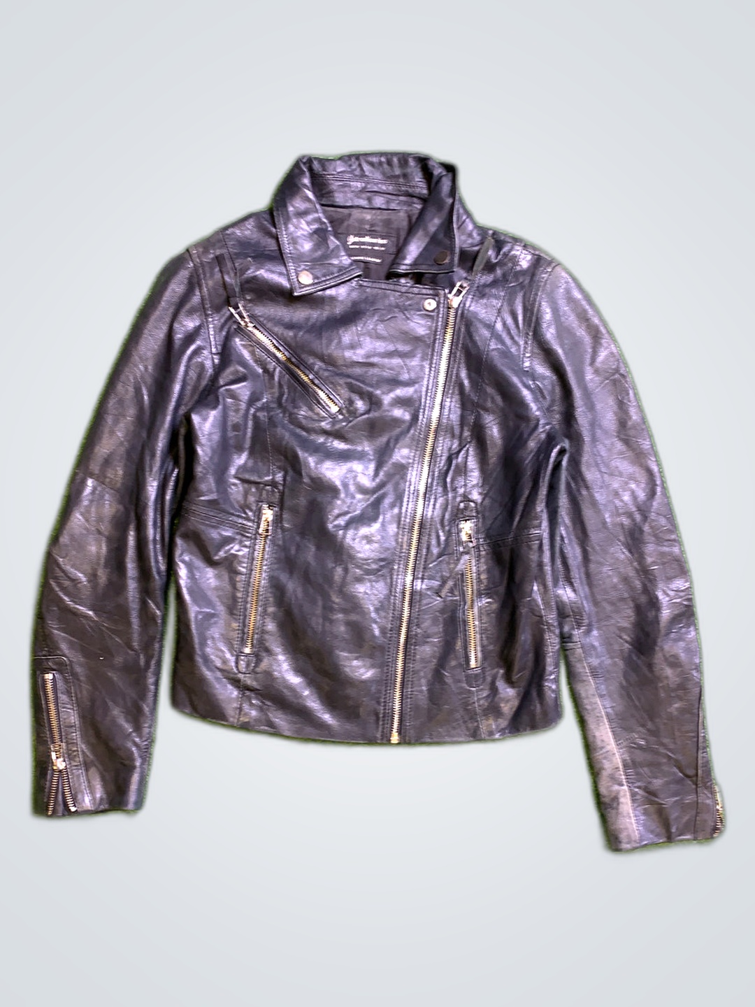 Stradivarius Black Leather Jacket