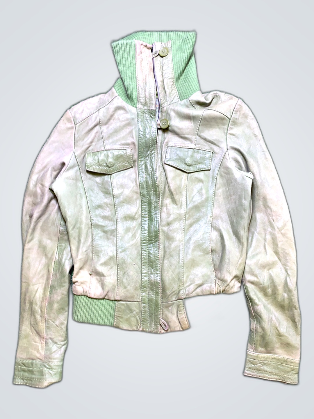 Juicy Couture Leather Varsity Jacket