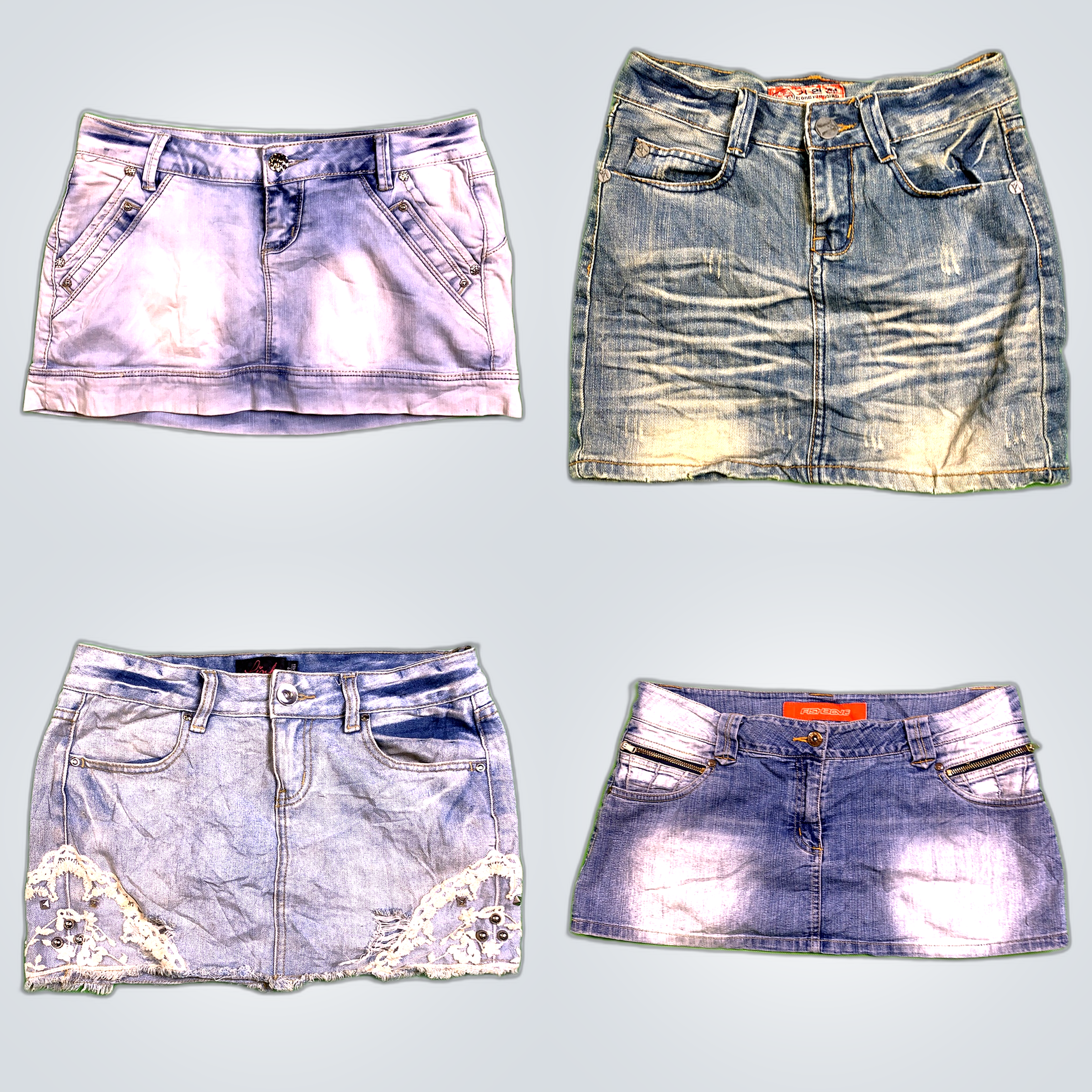 Y2K Denim Mini Skirts