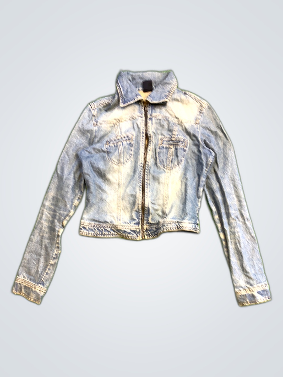 Veste en jean Bershka