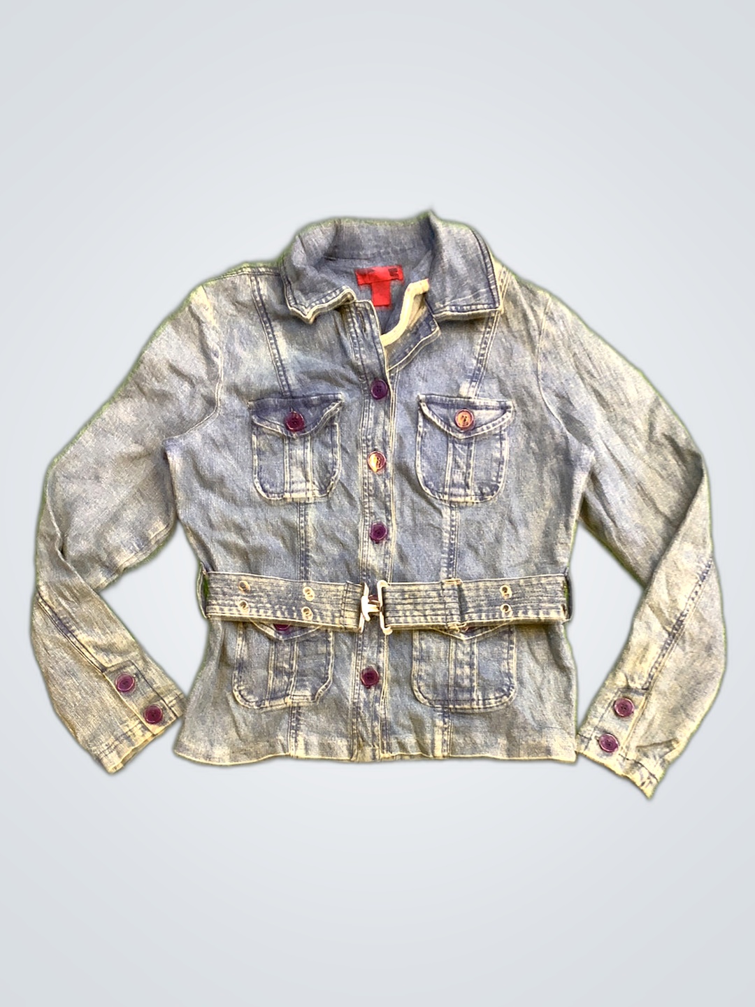 Unbranded Belted Denim Jacket