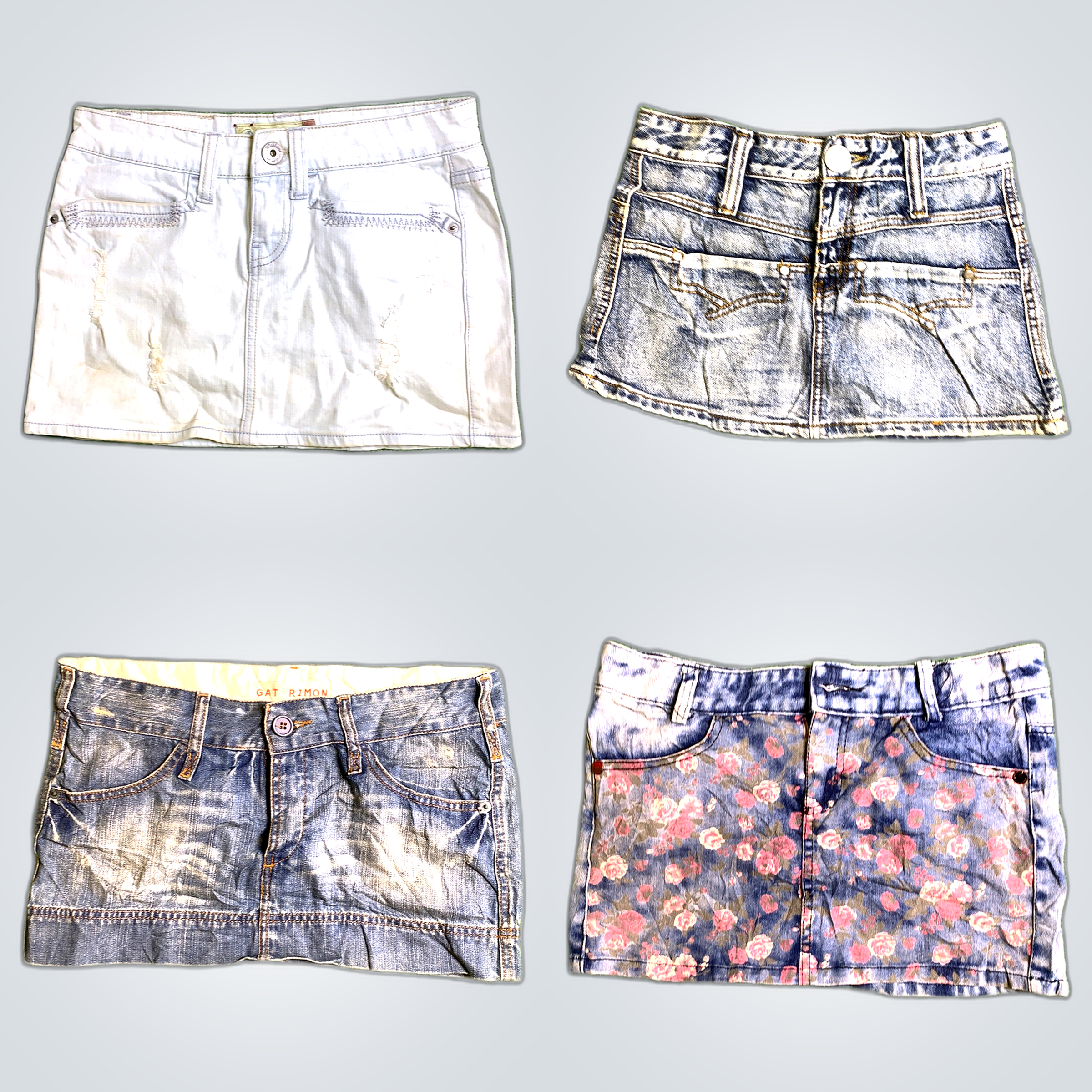 Y2K Denim Mini Skirts