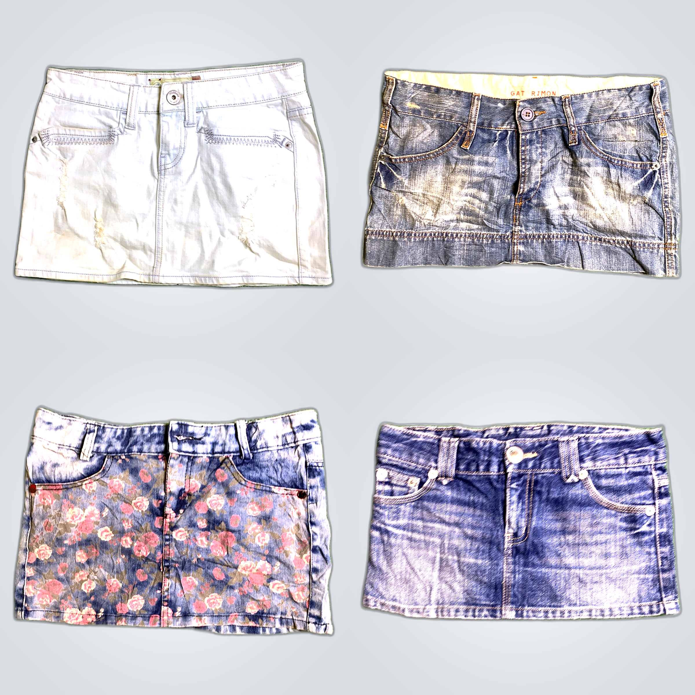 Y2K Denim Mini Skirts