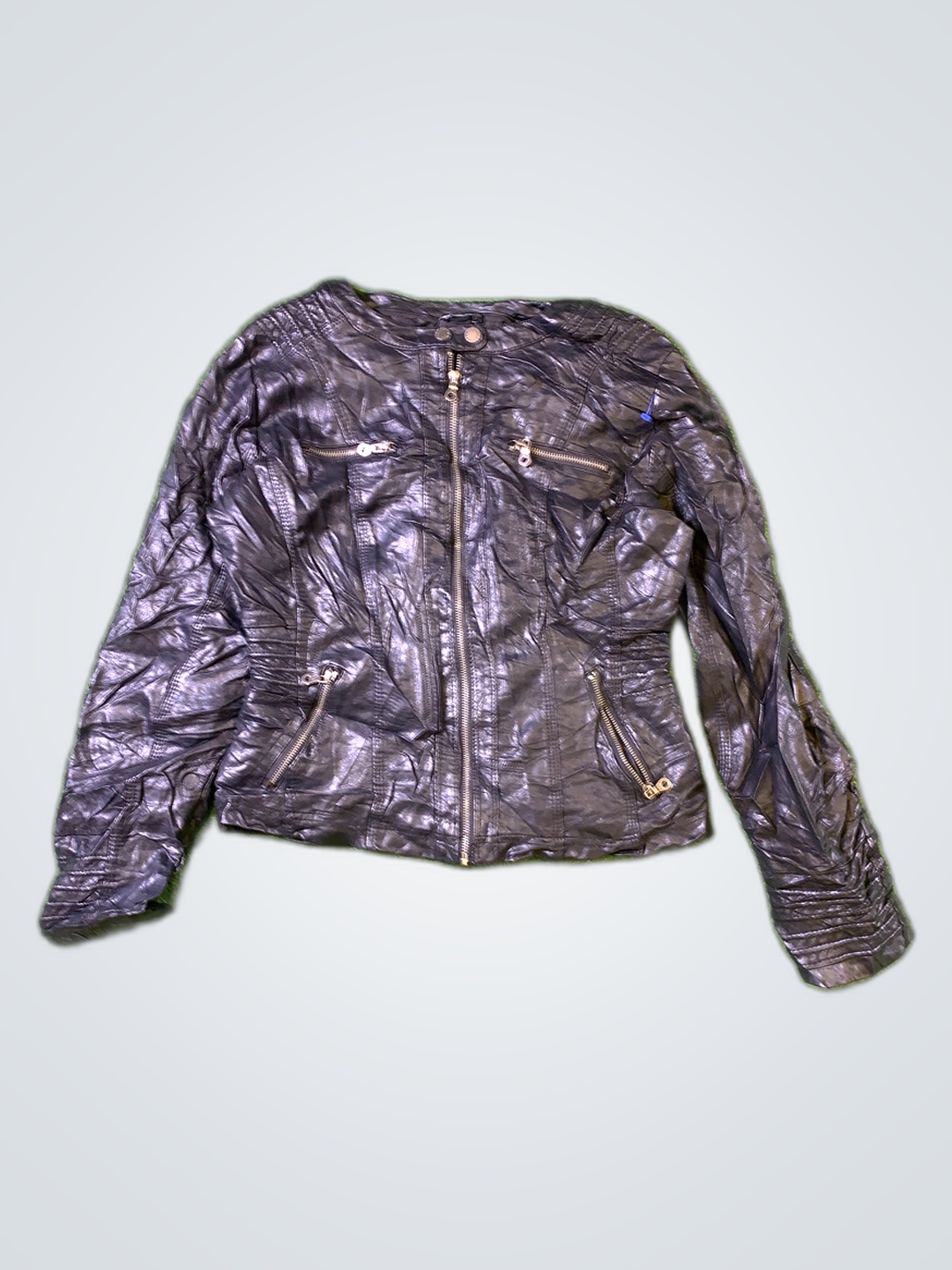 Lock & Love Black Leather Jacket