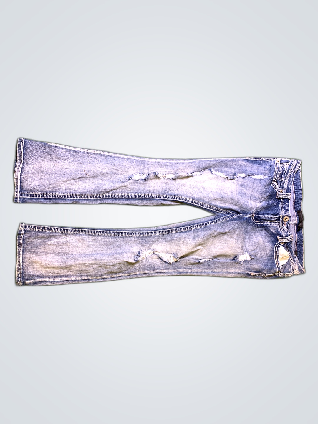 Twenty One Flared Distressed Jeans