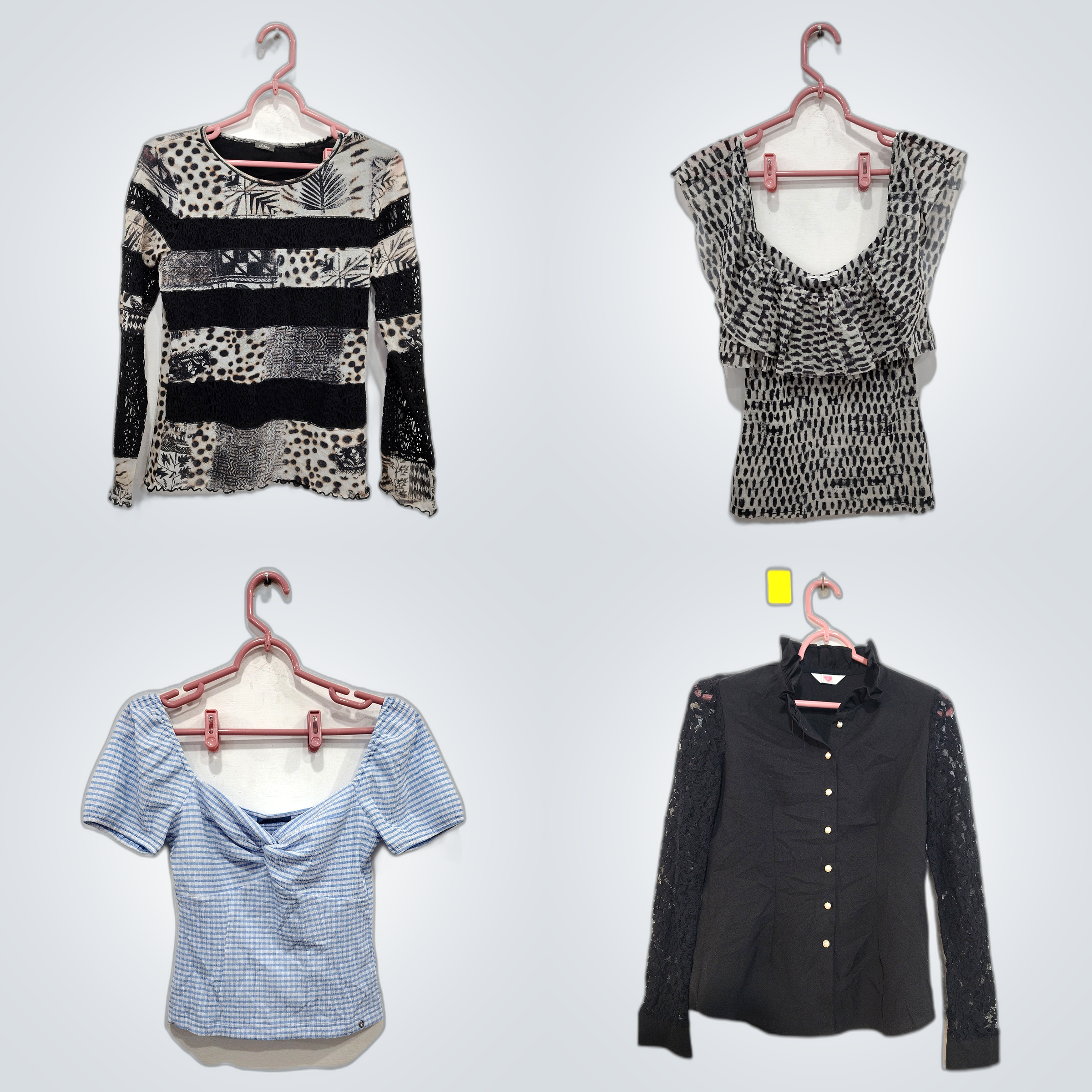 Designer-Blusen-Bundle: Speckles, GUESS, MNG & Wei..