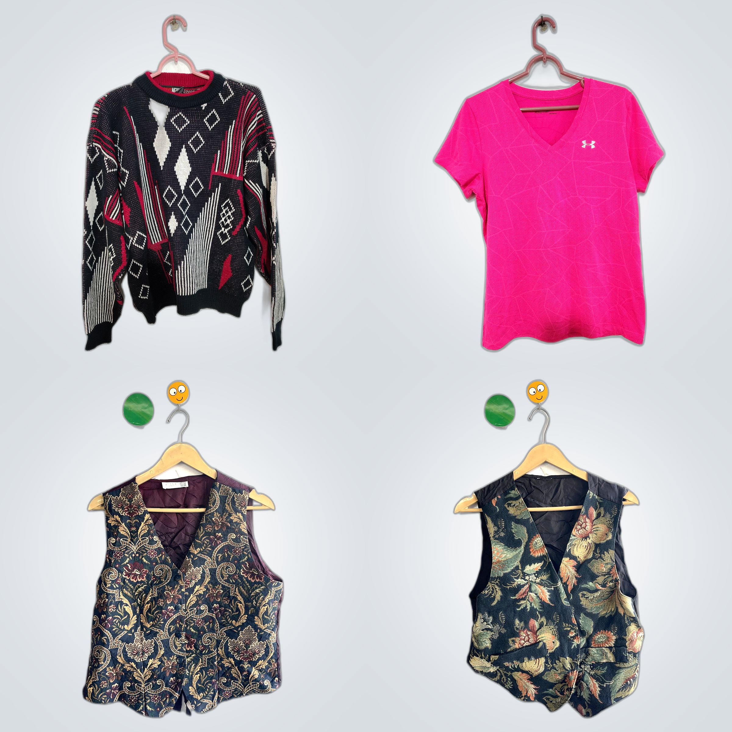 Vintage Vest & Jacket Bundle - Under Armour, Baxte..