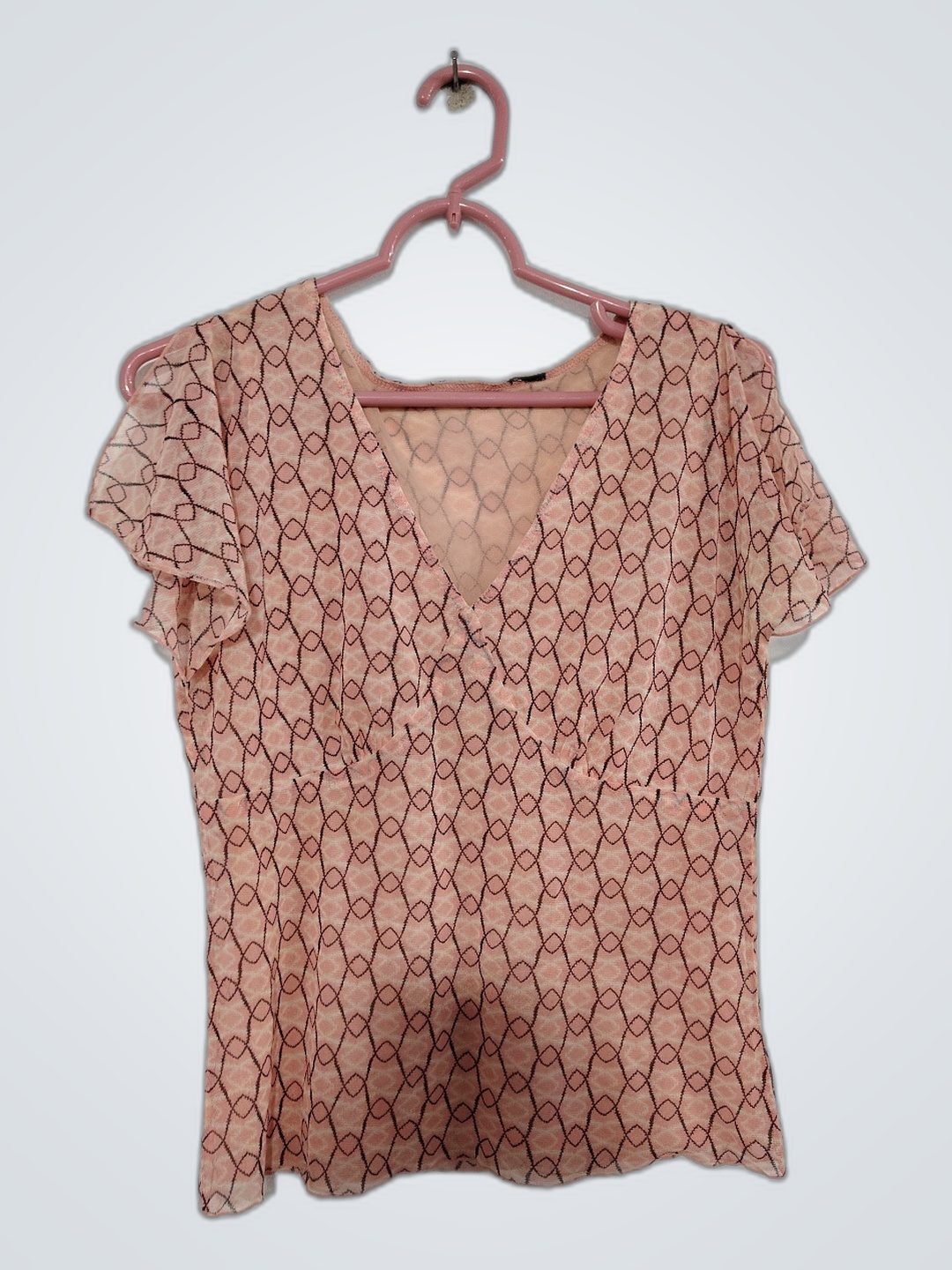 Blusa a righe rosa