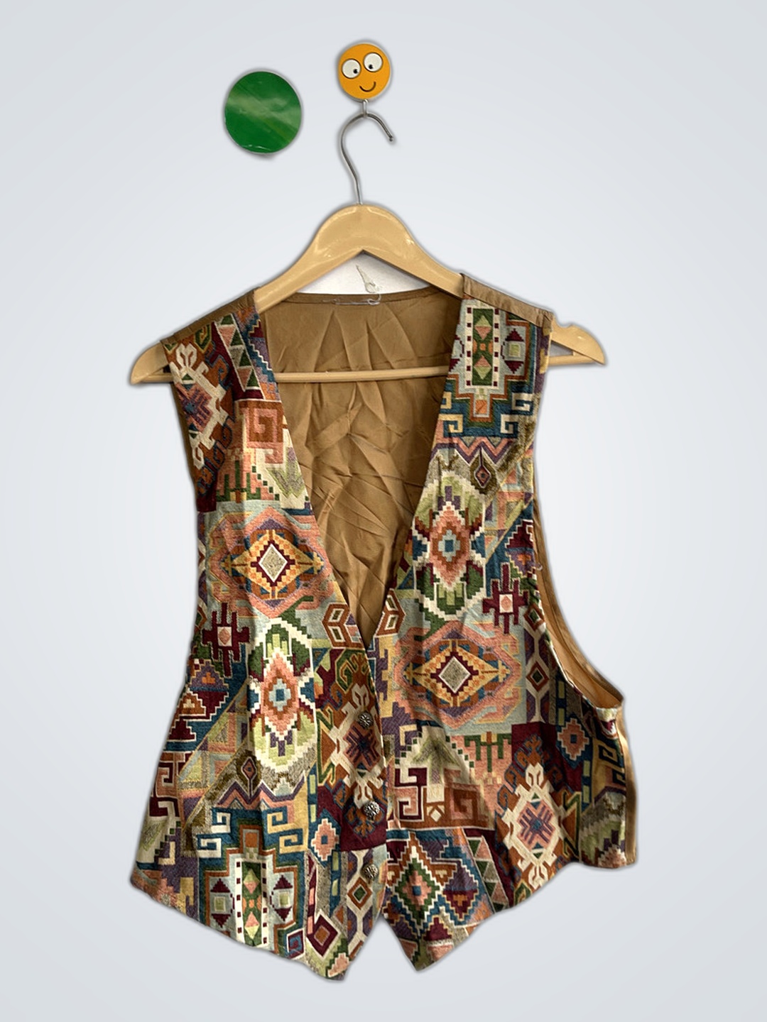 Vest with Aztec Pattern