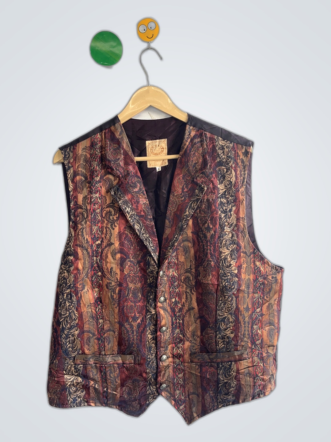 Colete com Estampa Paisley