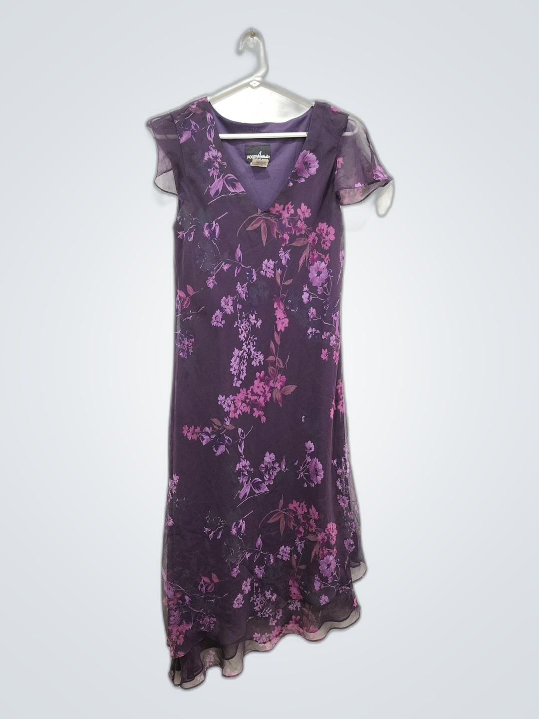 Abito floreale viola