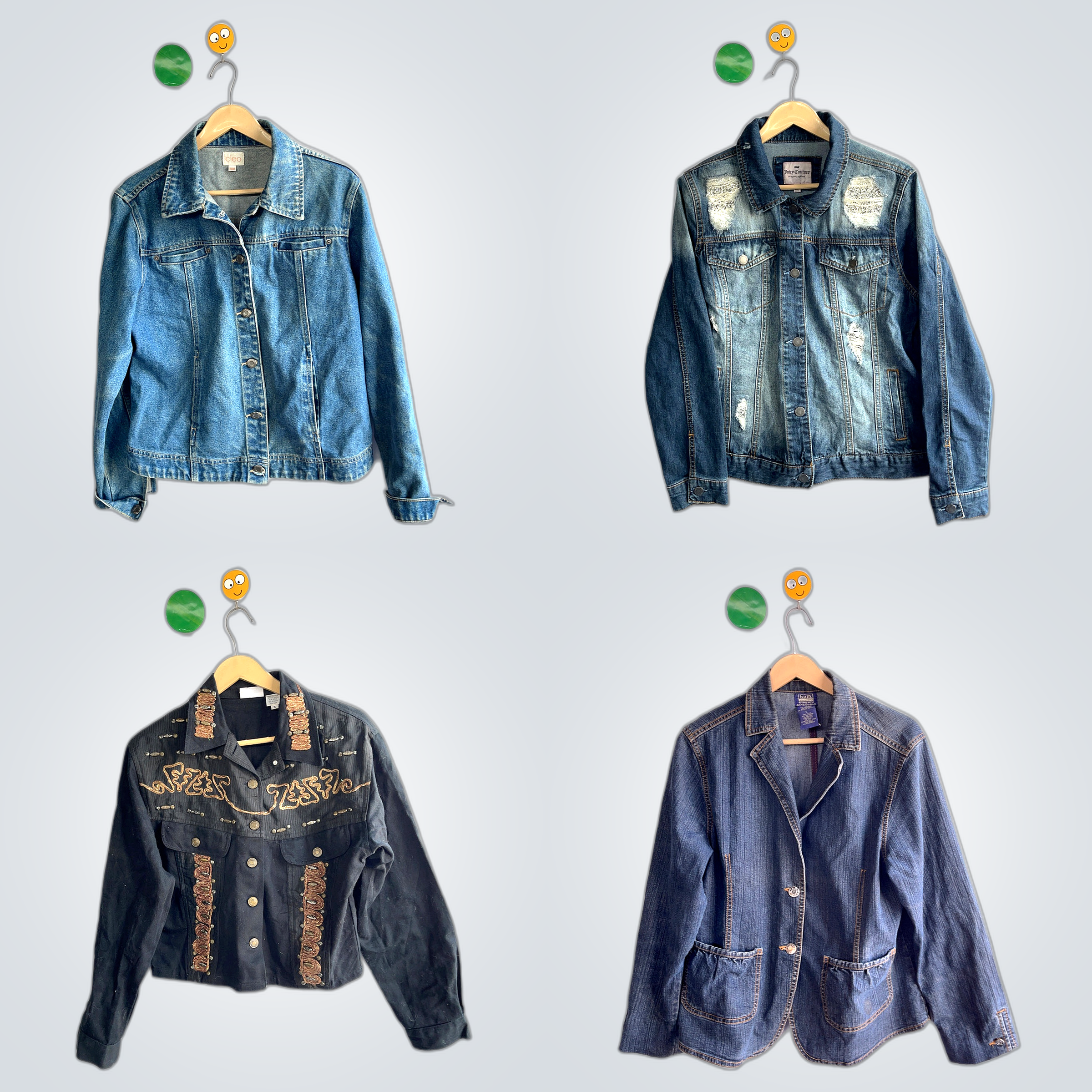 Denim Jacket Bundle: Dayze, Eddie Bauer, Juicy Cou..