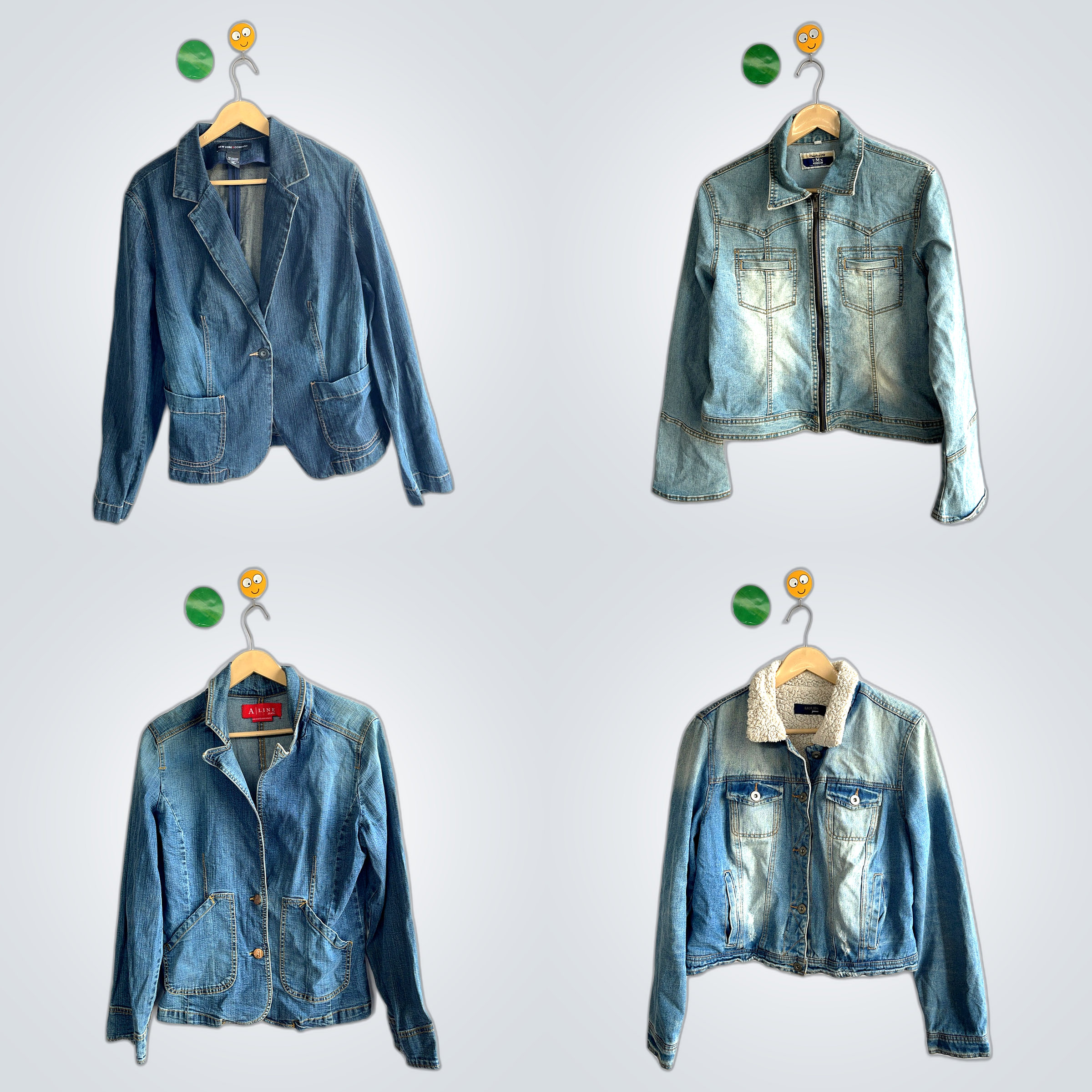 Denim Jacket Bundle: 7-Pack of Top Brands Charlott..