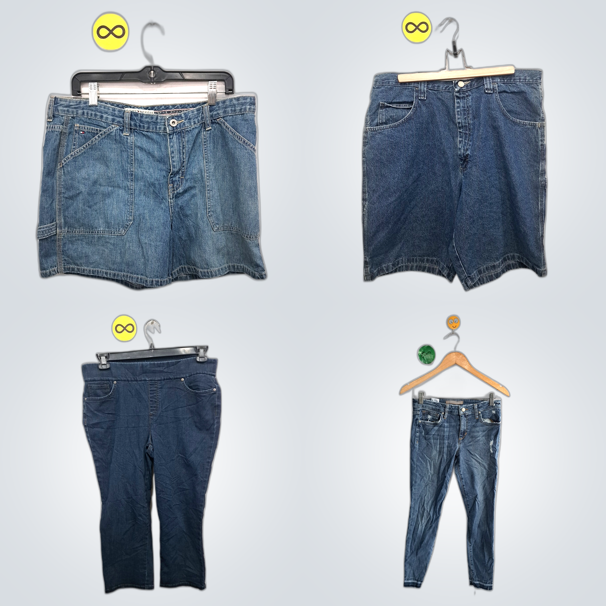 Denim Bundle: Faded Glory, Wrangler, Tommy Hilfige..
