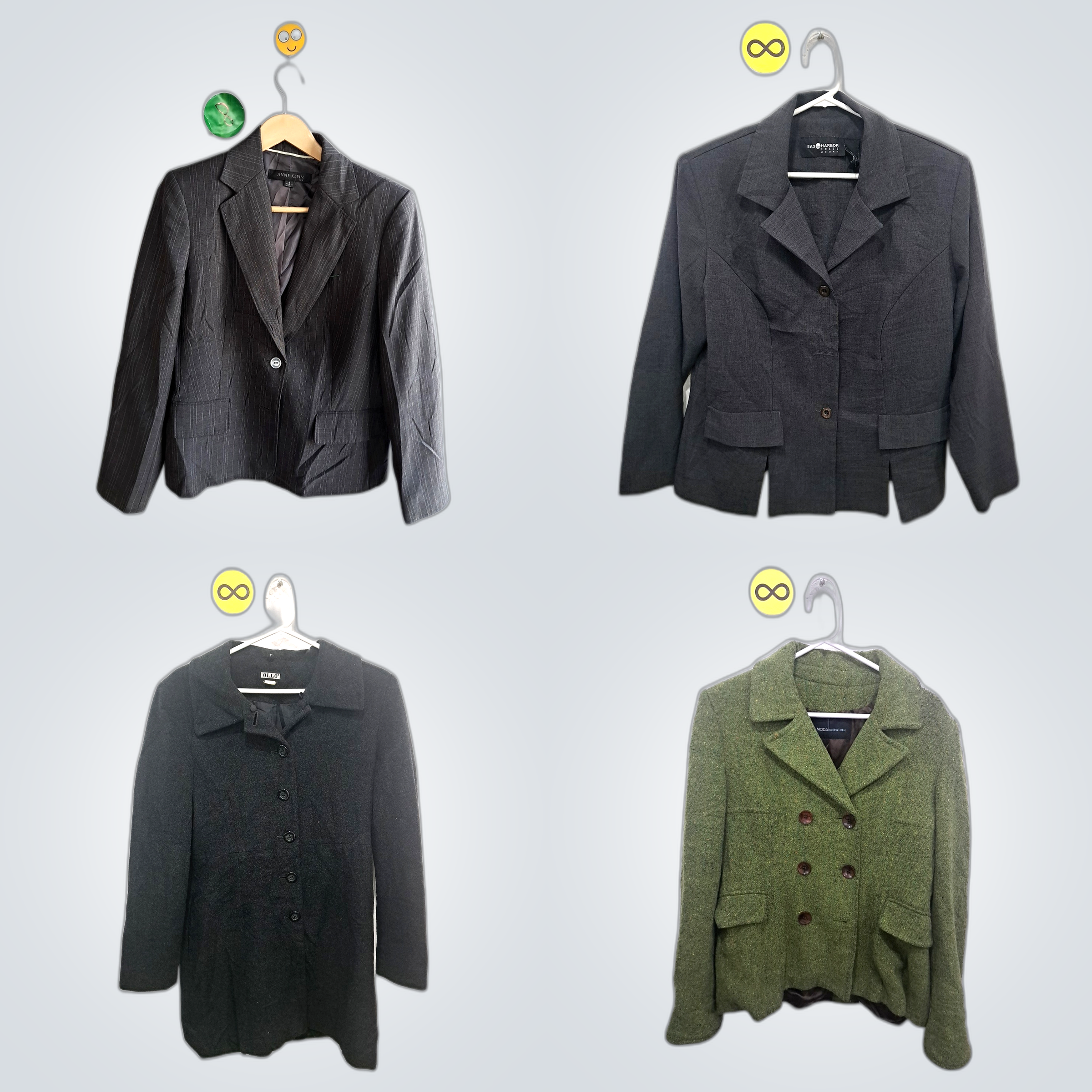 Coat & Blazer Bundle: Anne Klein, American Rag Cie..