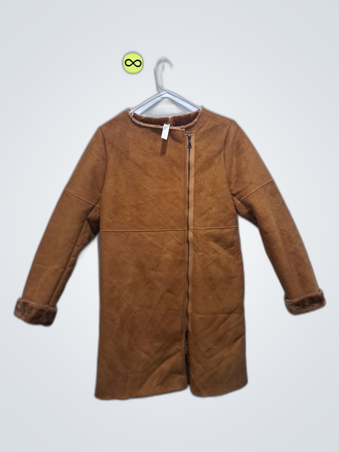Veste en daim marron
