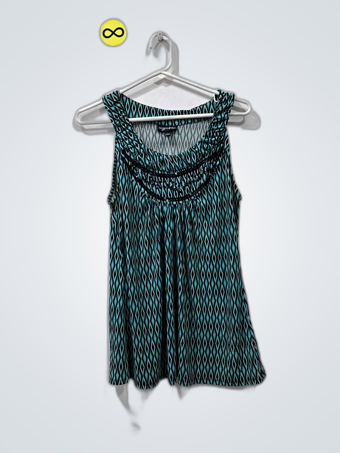 Blusa sem manga estampada Fashion Bug