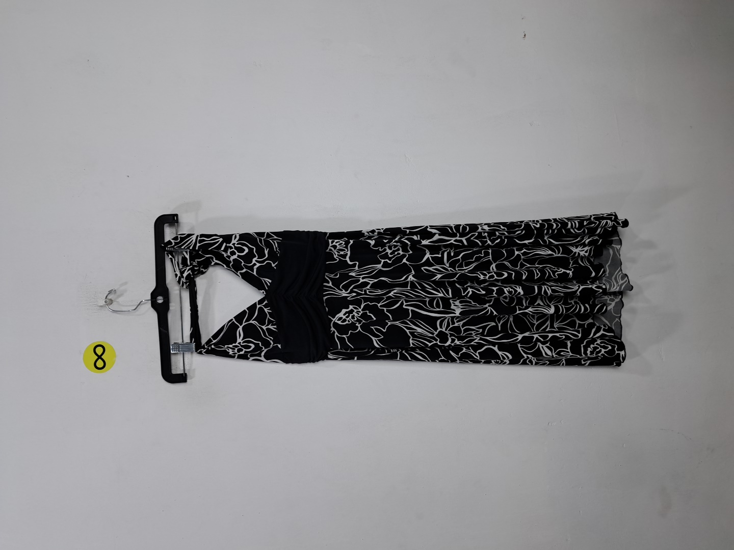 Spiegel Black Floral Halter Mini Dress